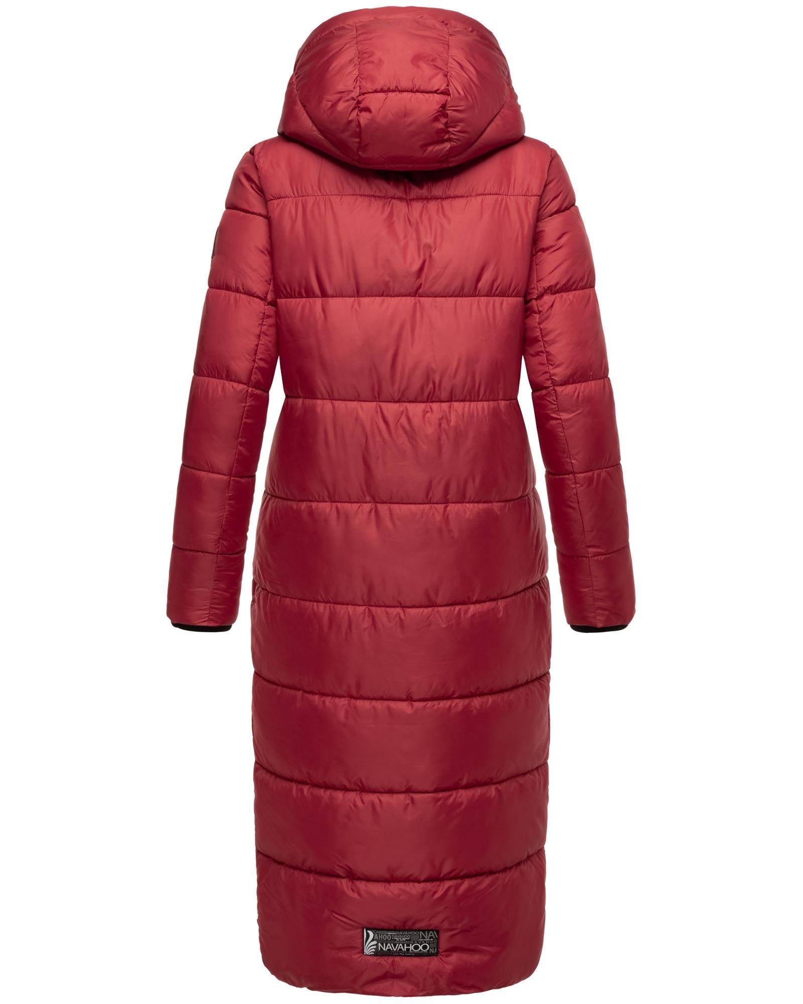Navahoo Steppmantel Waffelchen Wintermantel mit Gehschlitzen und Kapuze