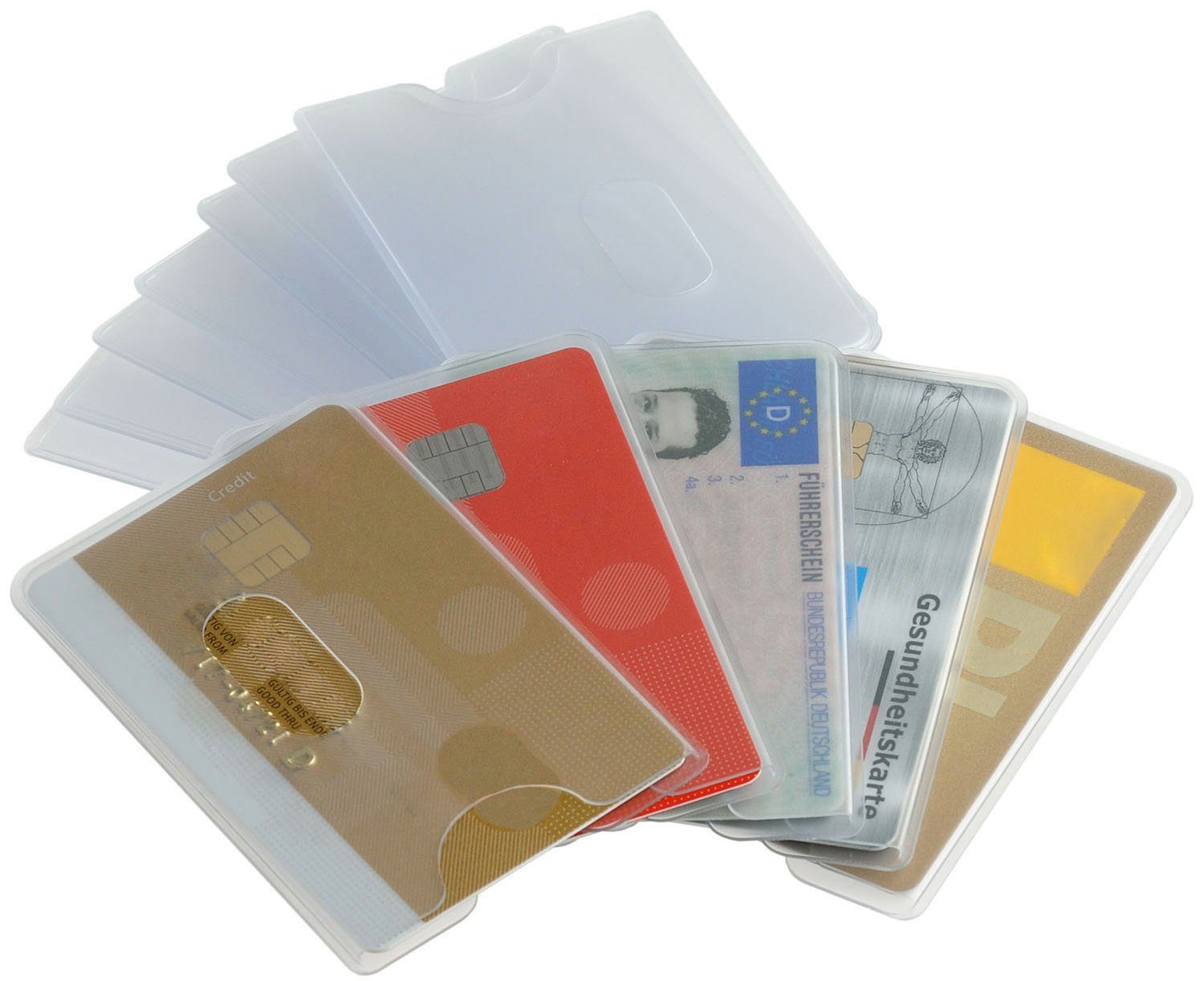 91 Stück Kreditkartenhüllen 59 x 12 - Etui mm valonic valonic