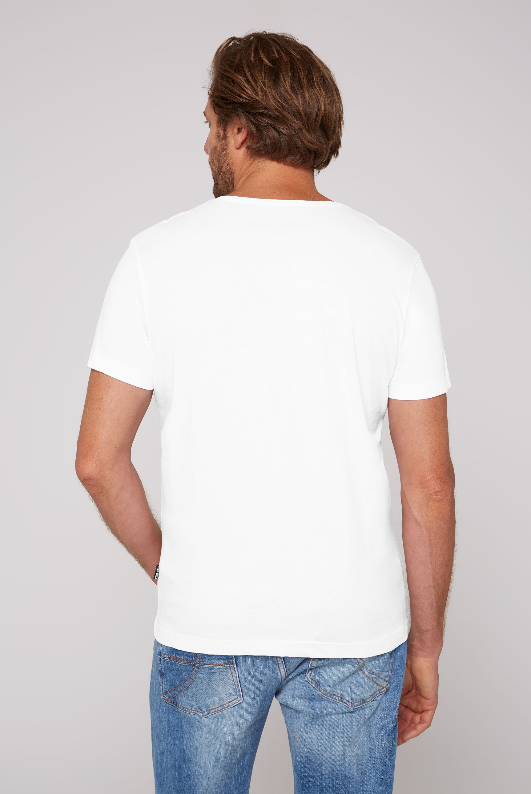 CAMP DAVID V-Shirt (2-tlg) 2er Pack Shirts mit Baumwolle mit V-Ausschnitt