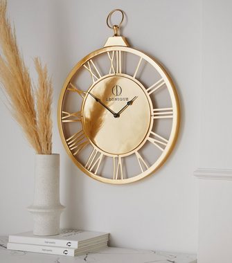 Leonique Wanduhr Leonique GOLD (römische Ziffern, 58 cm)