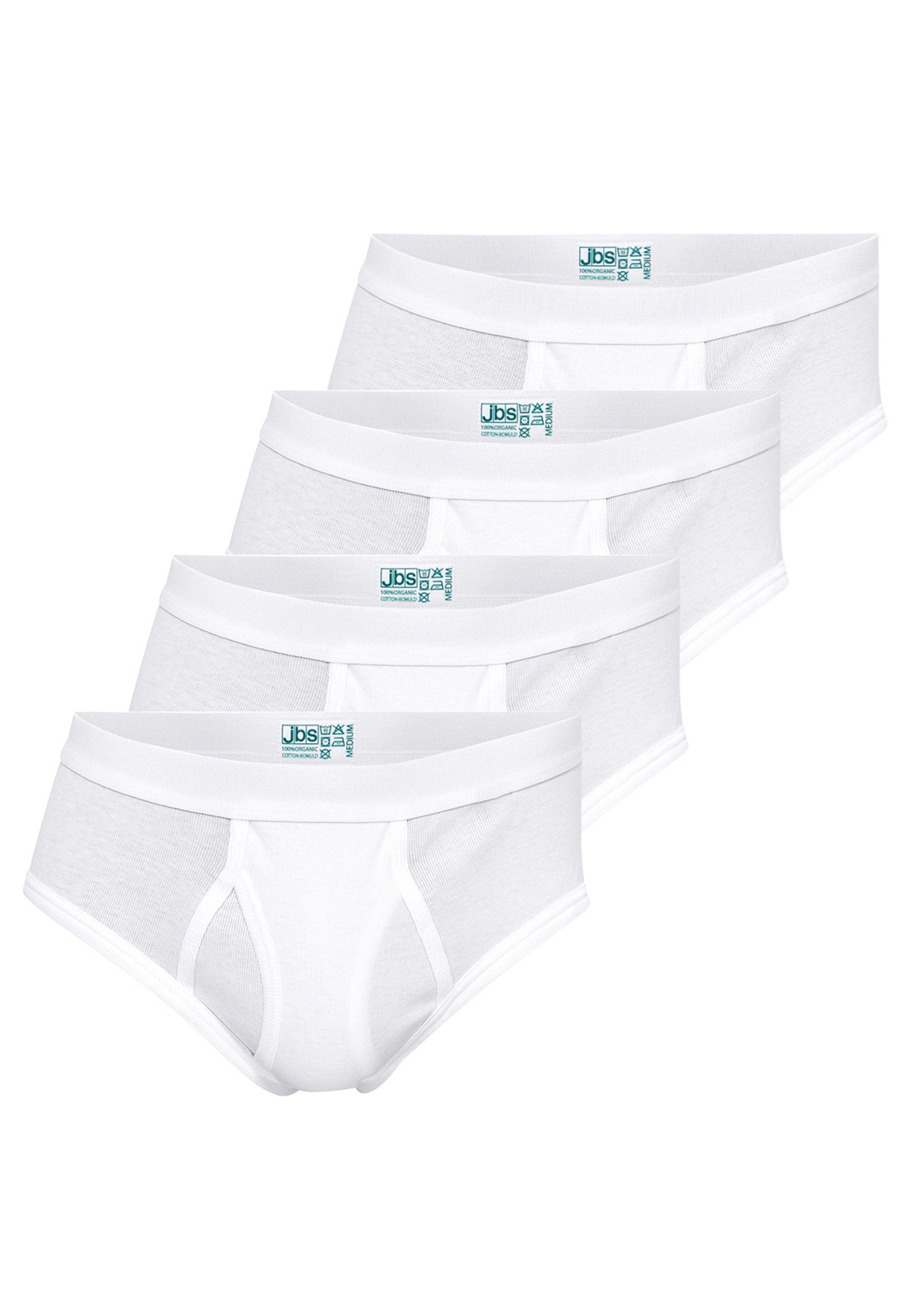 jbs Slip 4er Pack Organic Cotton (Spar-Set, 4-St) Midi Slip / Unterhose - Baumwolle - mit Eingriff - Atmungsaktiv