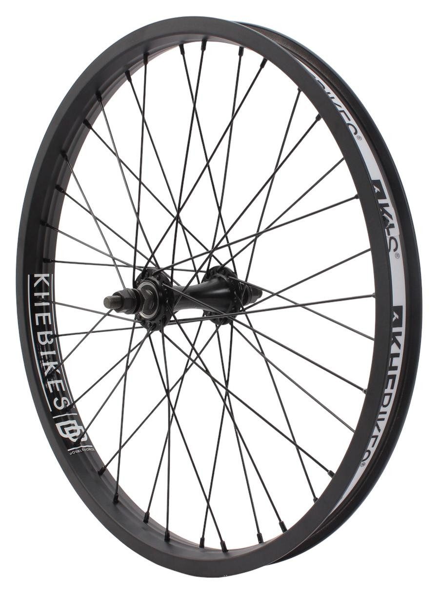 Fahrrad-Laufrad KHE MVP DD BMX Vorderrad 20 Zoll 10 mm Schwarz