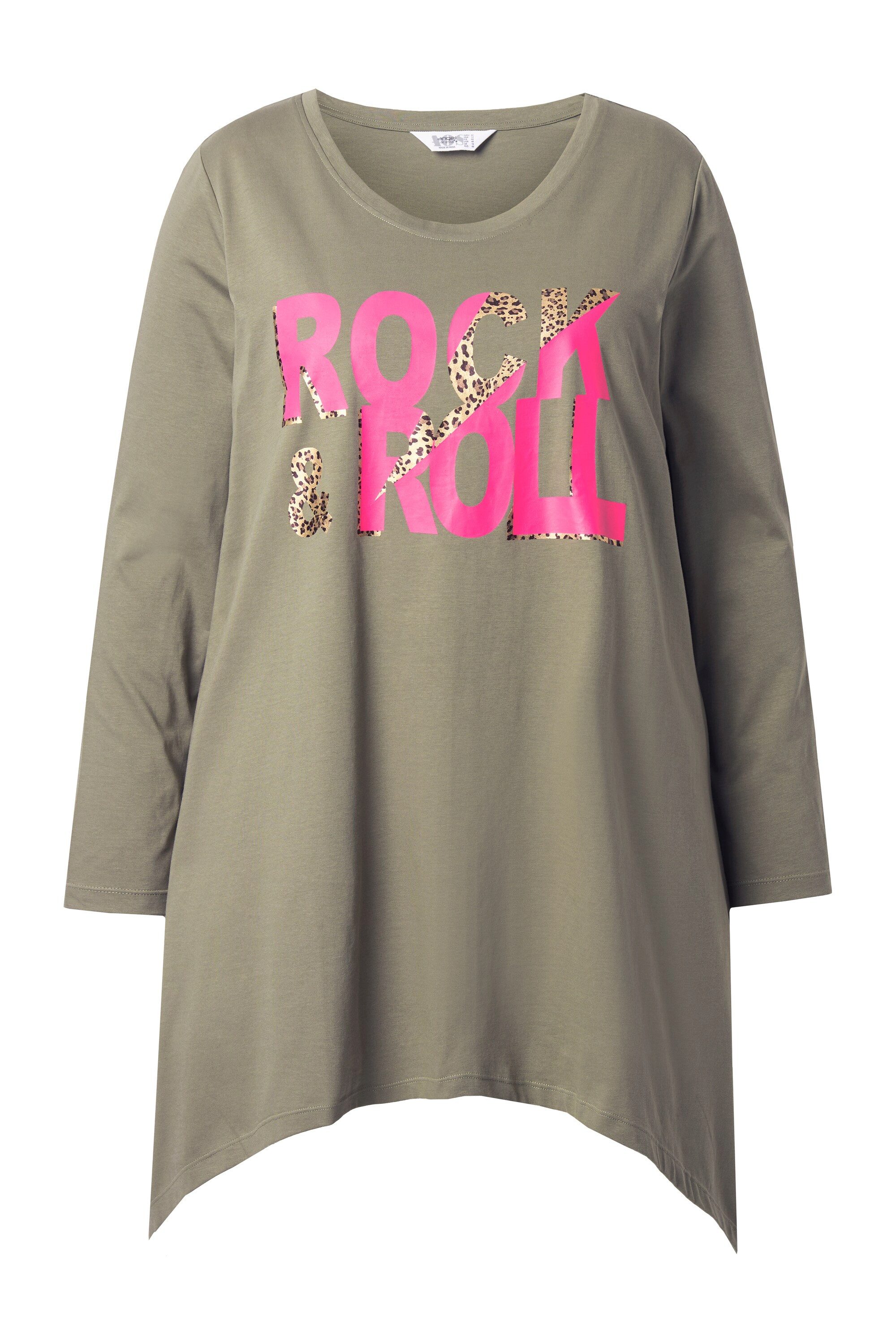 T-Shirt T-Shirt A-Linie Rock 'n Roll Zipfelsaum