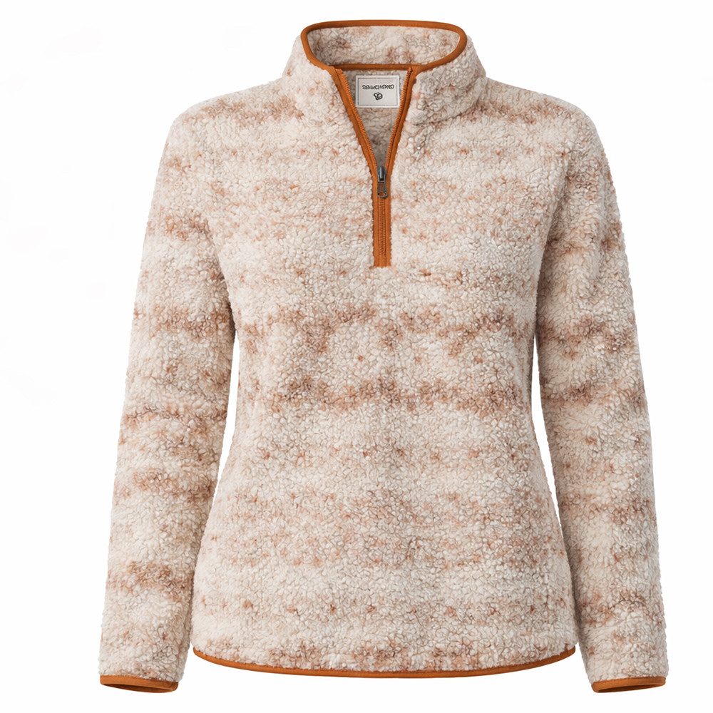 Craghoppers Trekkingjacke Craghoppers Massey Half Zip Damen Fleecepullover isolierend, beige