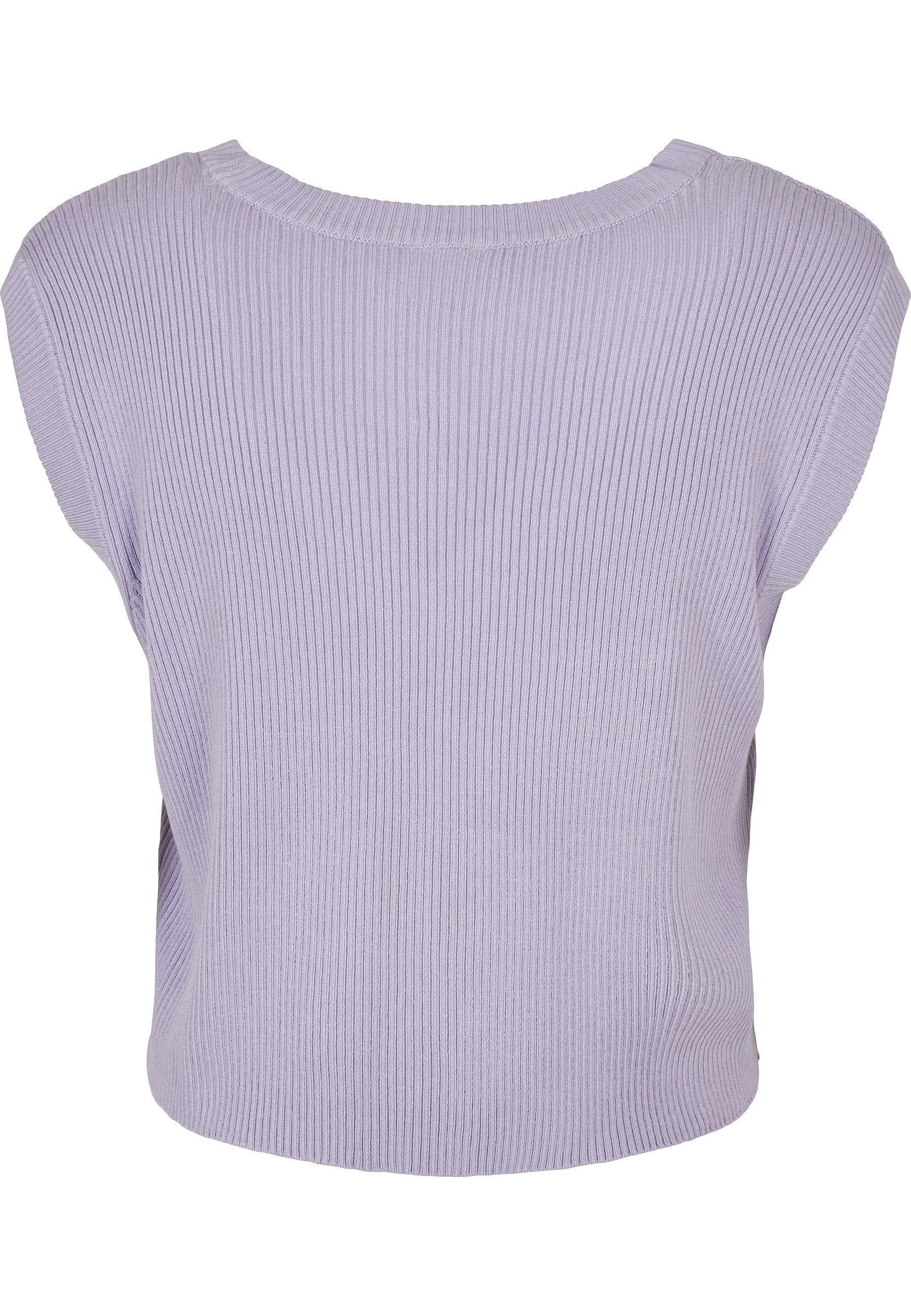URBAN CLASSICS Sweatshirt Urban Classics Damen Ladies Short Knittd Slip On günstig online kaufen