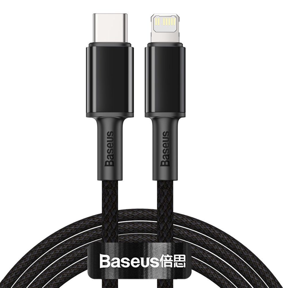 Baseus USB Typ C Kabel - iPhone Fast Charging PD 20 W 2 m schwarz Smartphone-Kabel