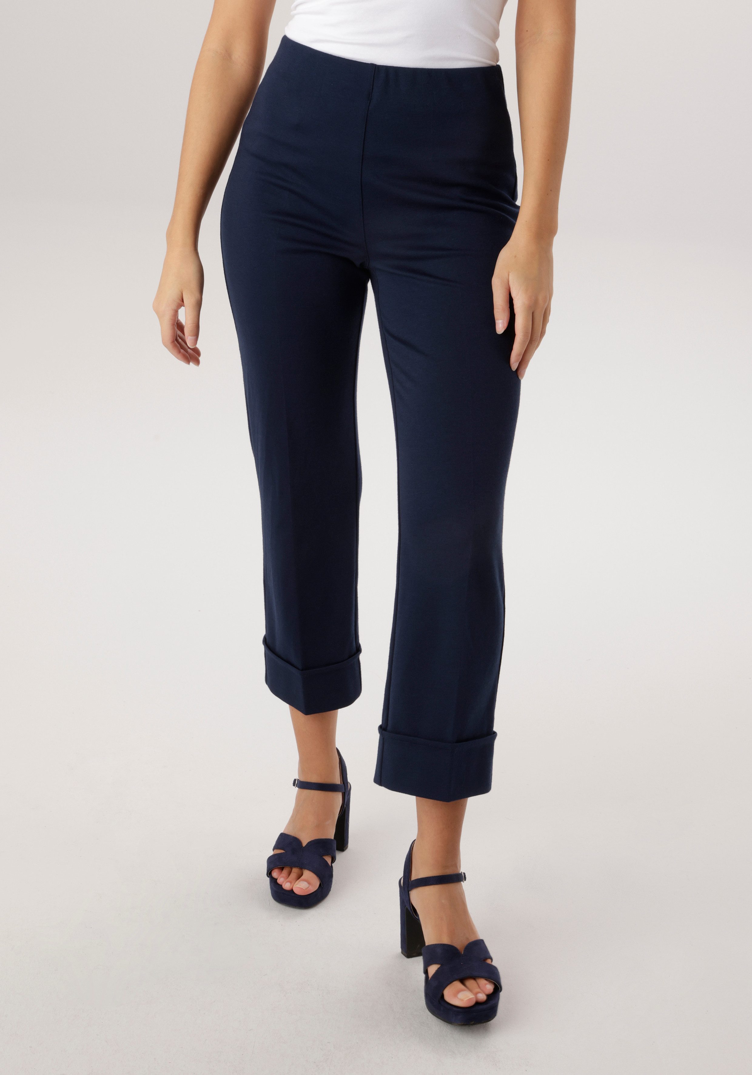 Aniston SELECTED Schlupfhose breiten, fixierten Umschlag am Saum - NEUE KOLLEKTION. € 39,99, (€ 39,99 pro 1 Stk).