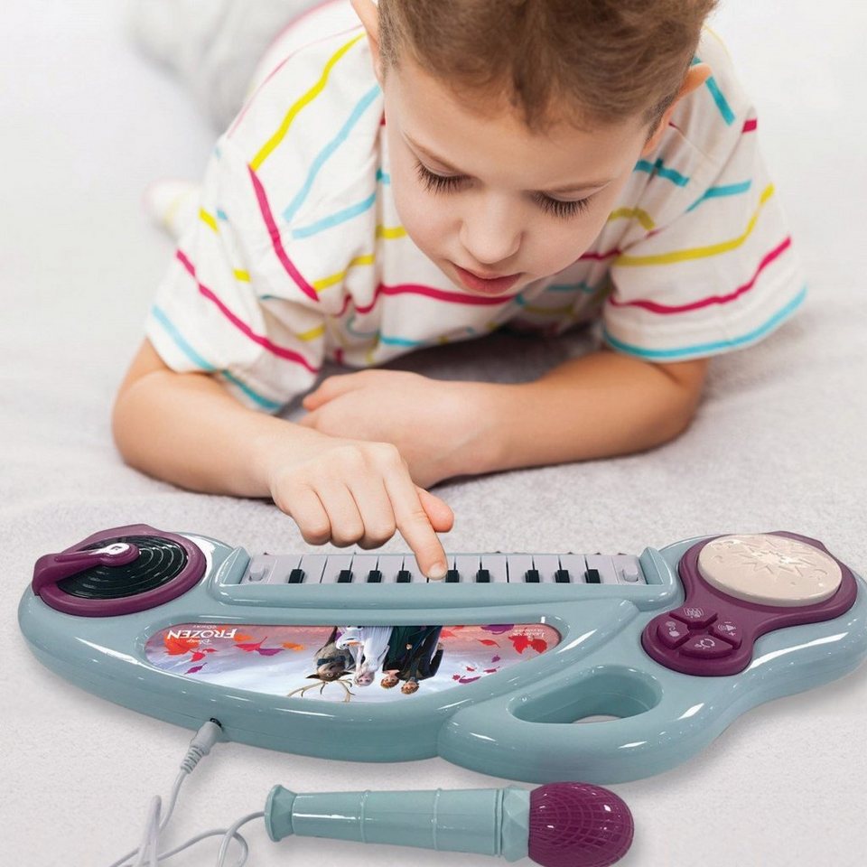 Lexibook® Spielzeug-Musikinstrument Elektronisches Keyboard Drumpad Disney  Frozen Elsa Anna