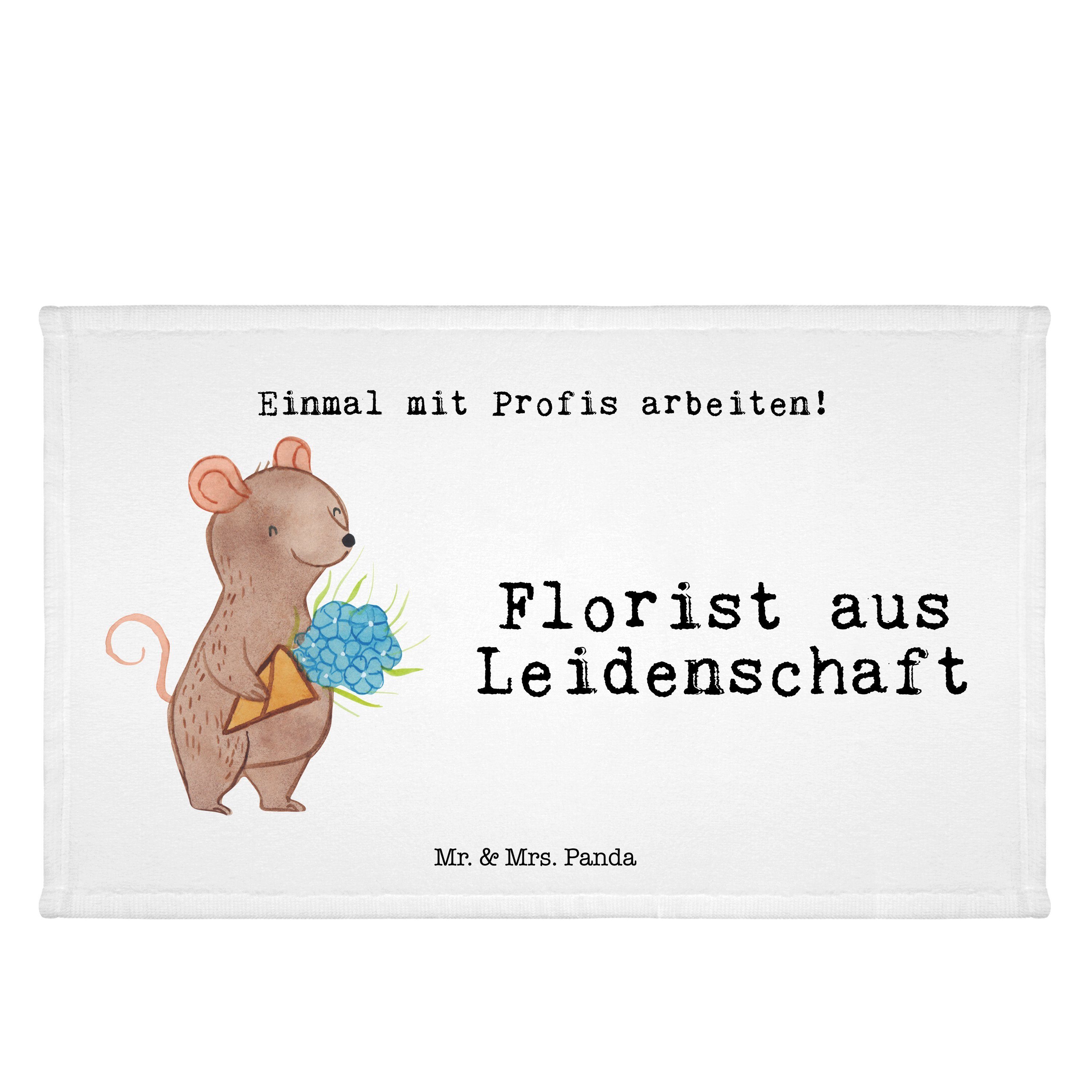 Mrs. Handtuch Leidenschaft Kollegin, - (1-St) Mr. aus - Geschenk, & Kinder Panda Weiß Handtuch, Florist