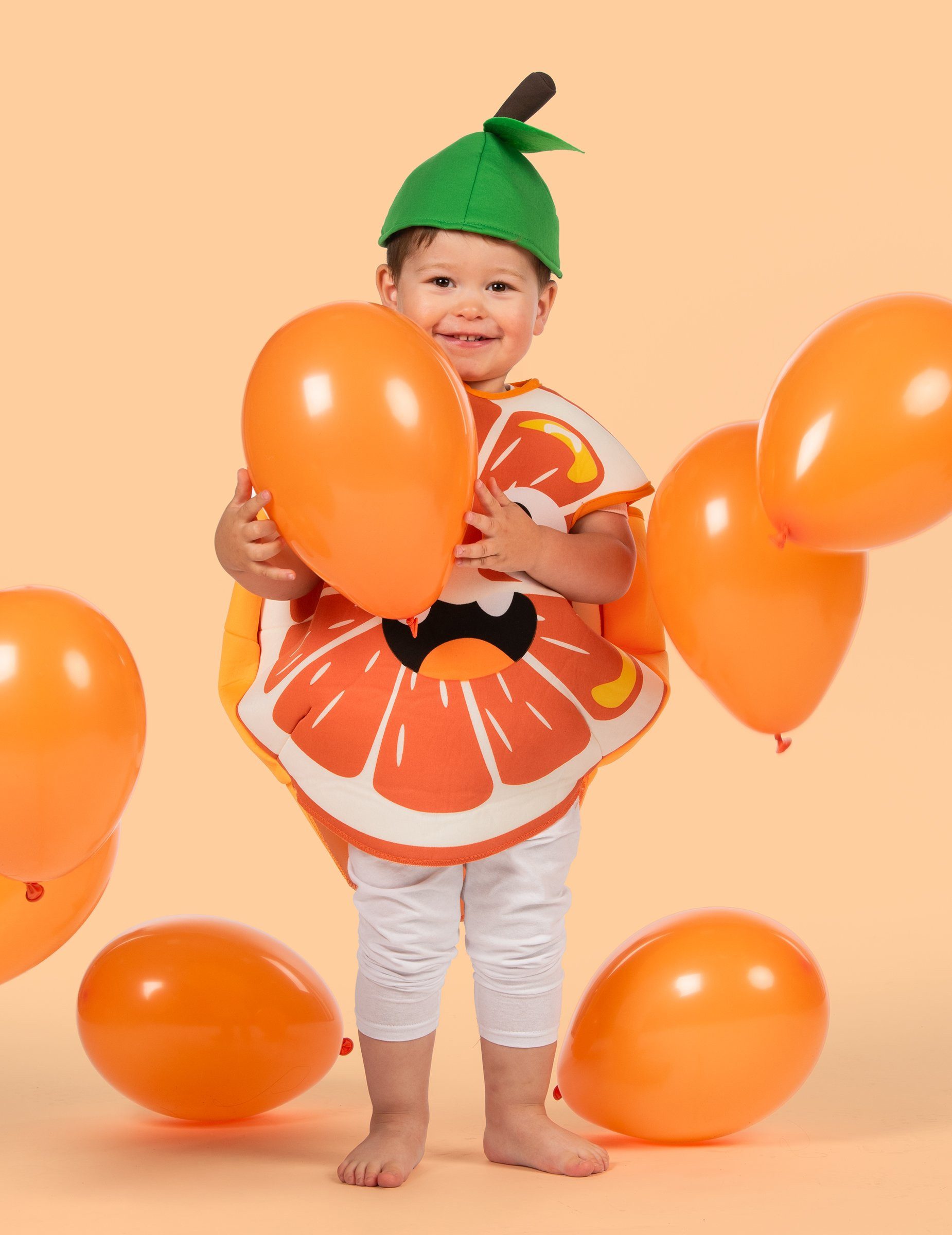 eurocarnevals Kostüm Kleine Orange Kinderkostüm für Karneval bunt
