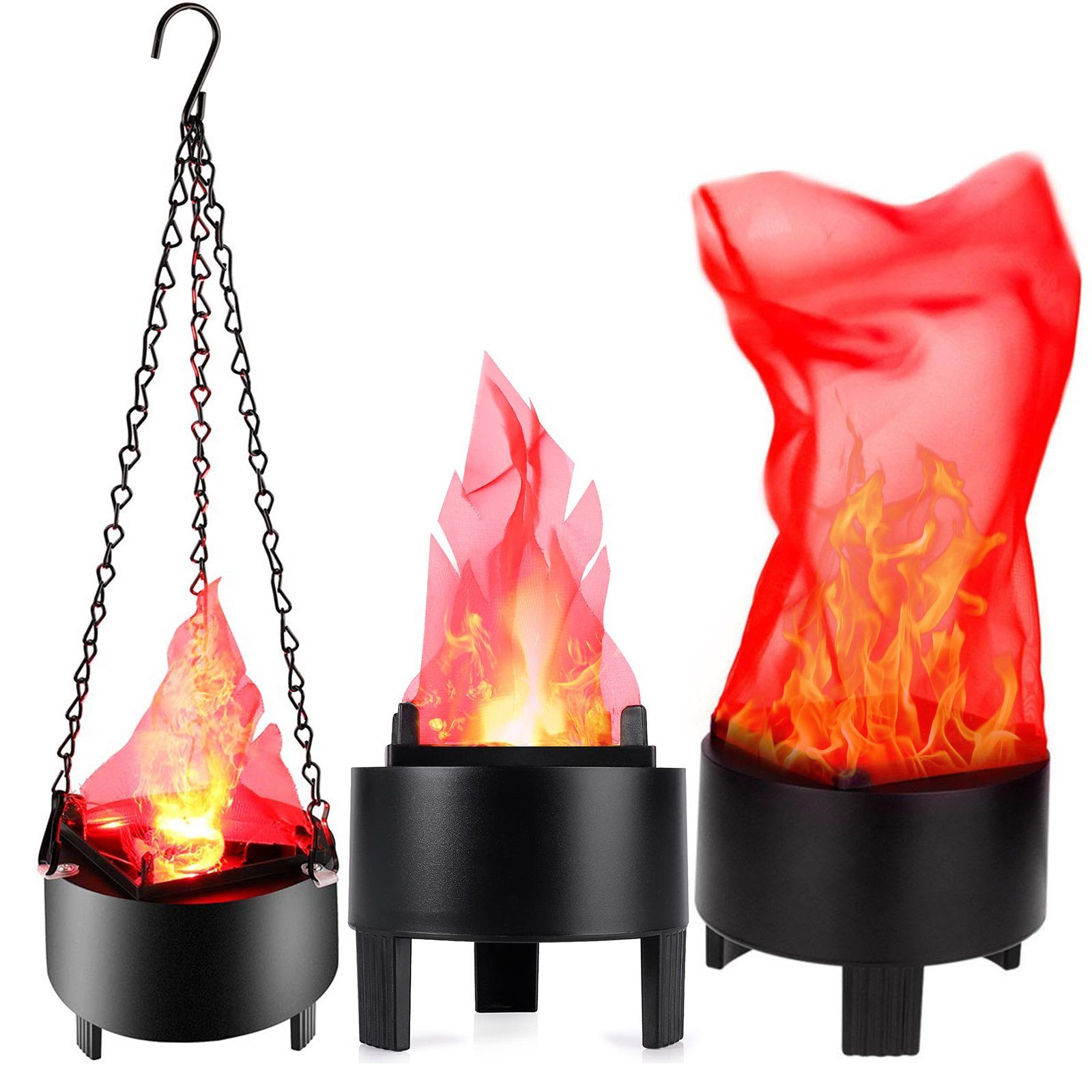 Sunicol Nachtlicht 3D Flammenlampe für Weihnachten