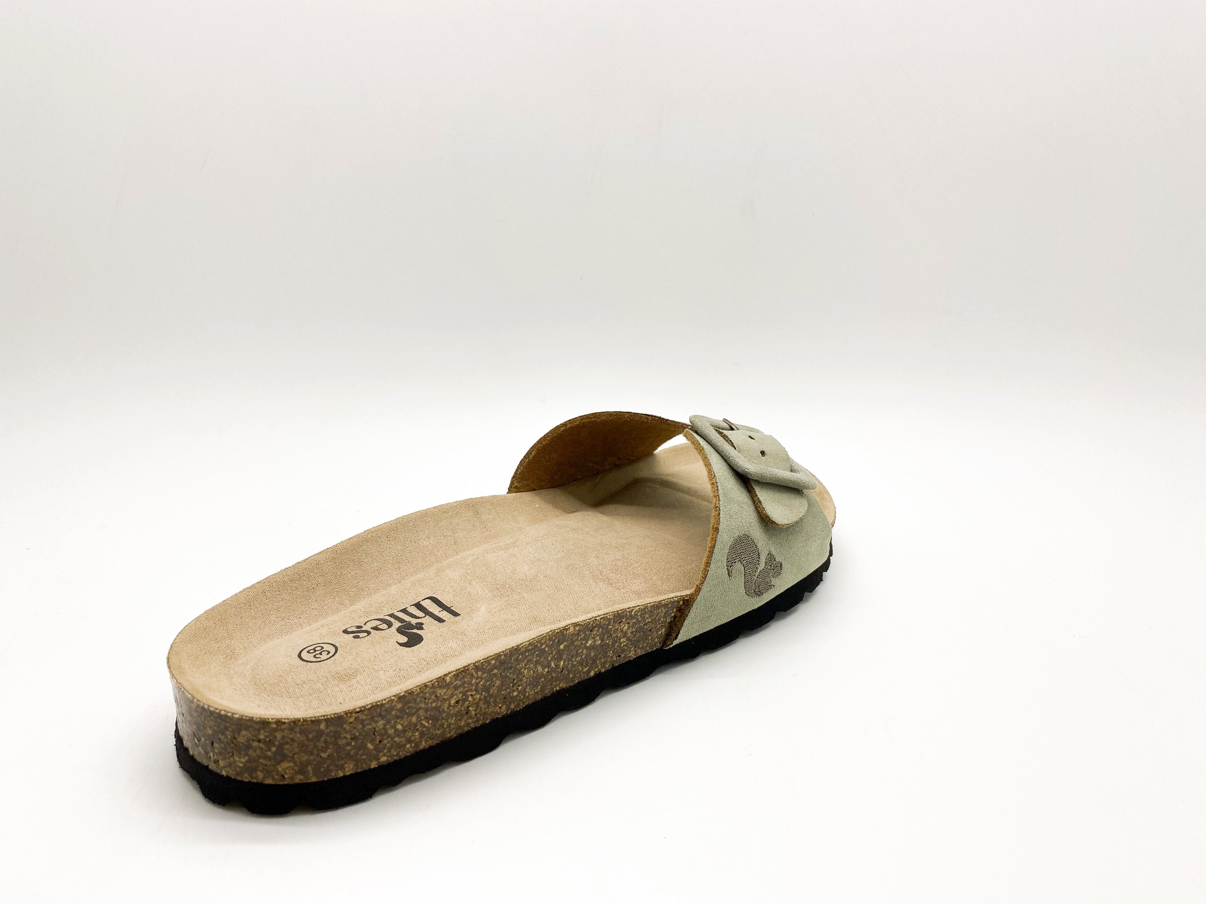 ® Eco Strap Vegan Bio Sandal 1856 thies Sandale Khaki Covered