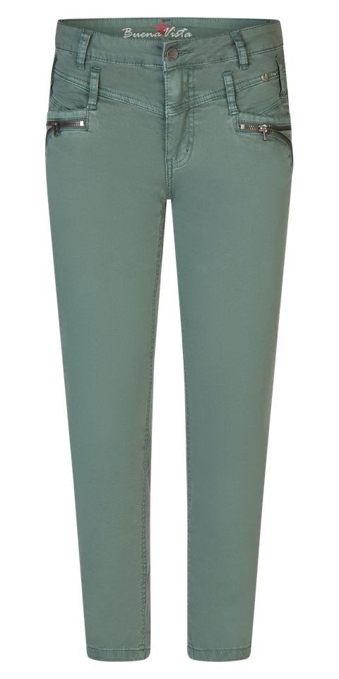 Buena Vista Stoffhose – 7/8 Slim Fit Hose mit Reißverschlussdetails