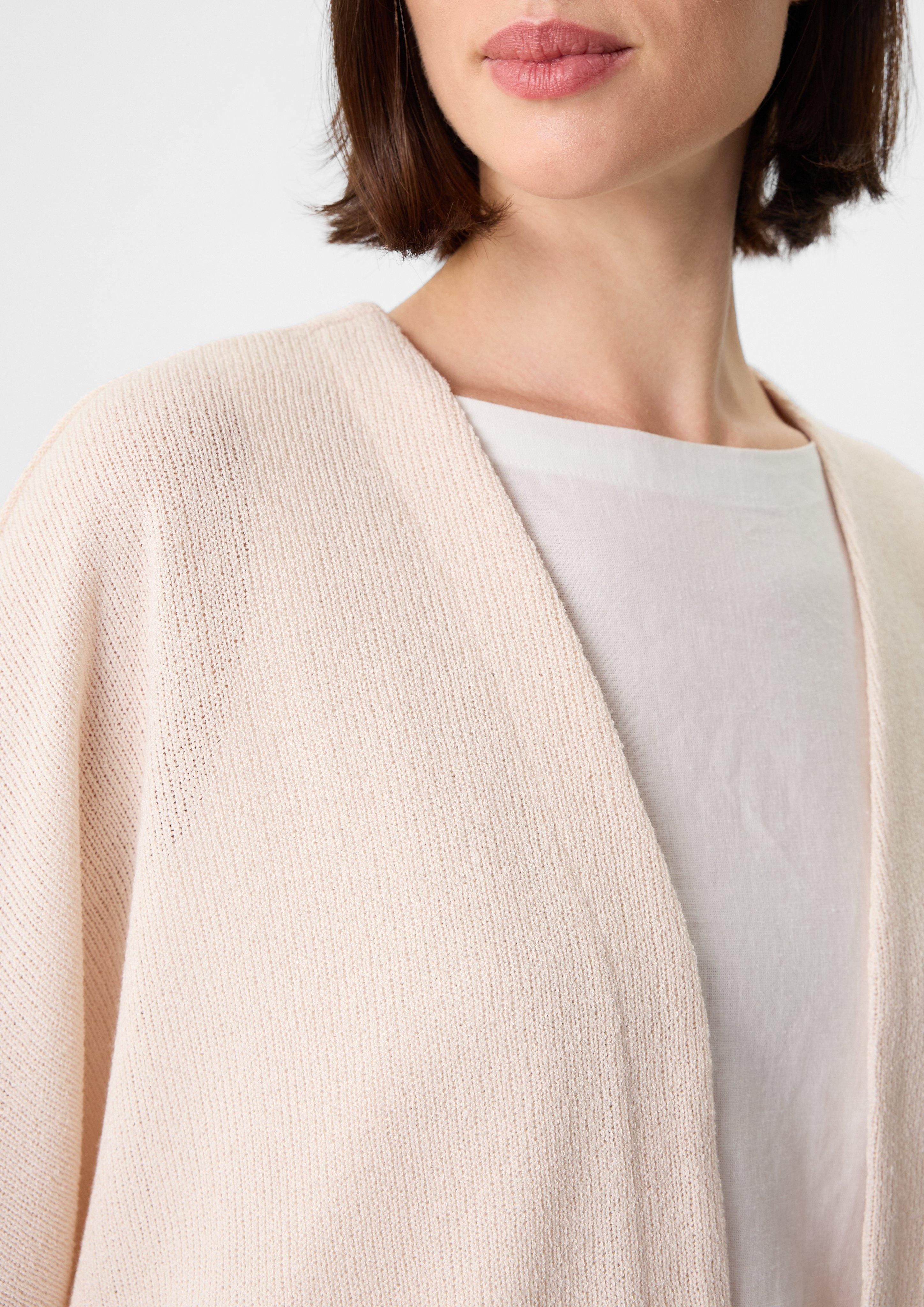 comma casual identity Kurzarmshirt Kurzer Strickcardigan günstig online kaufen