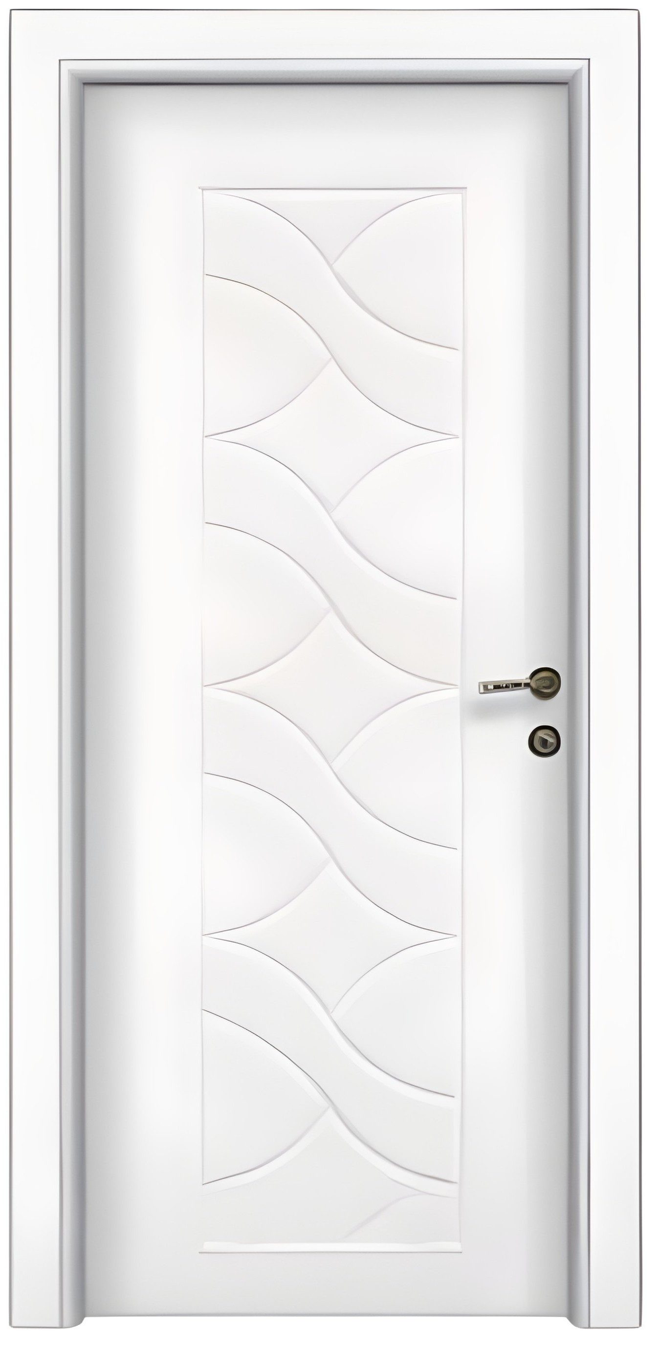 Xlmoebel Zimmertür Raffinierte Weiße Designer Haustür für Hotels, Made in Europa