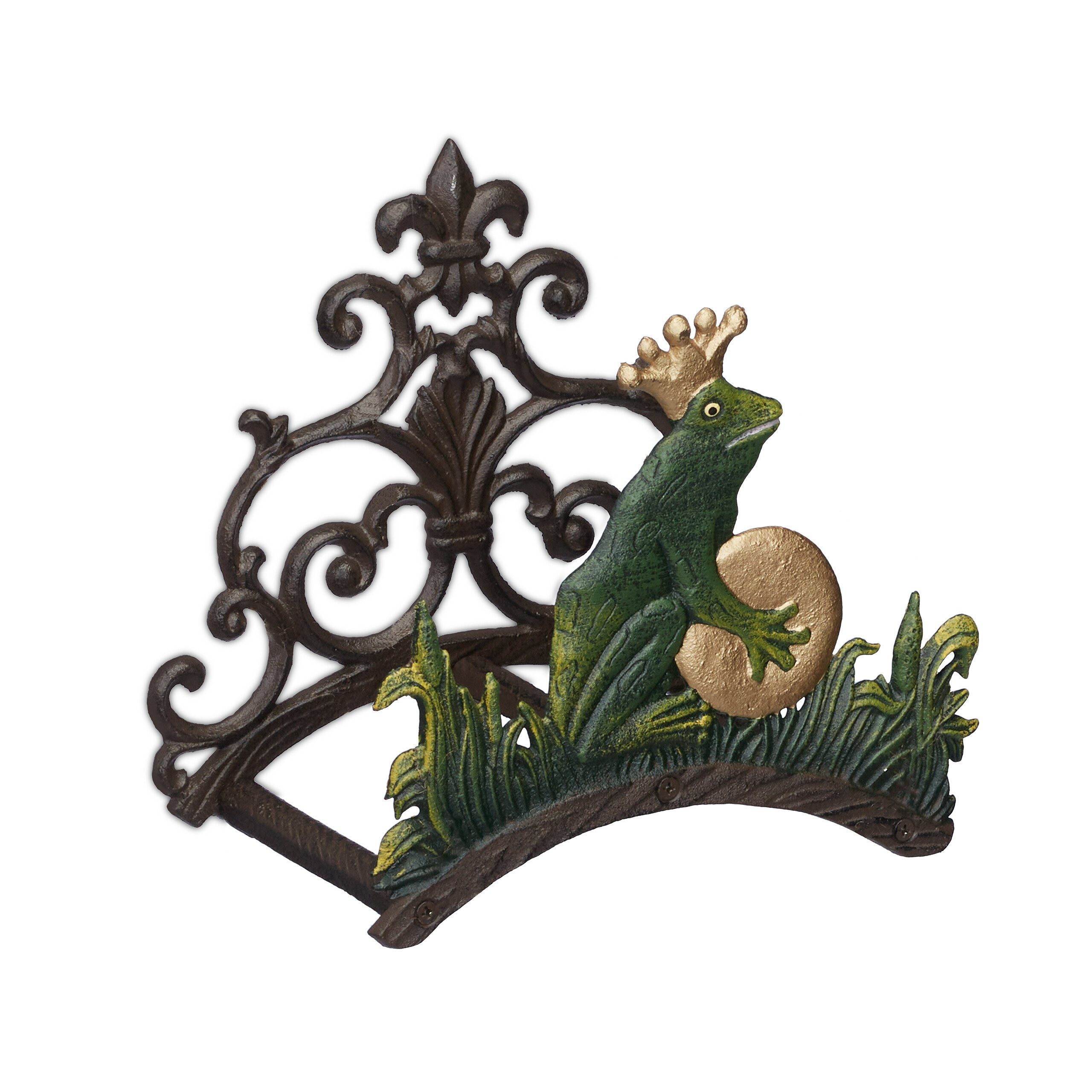 relaxdays Тримач шлангаung Тримач шланга Froschkönig
