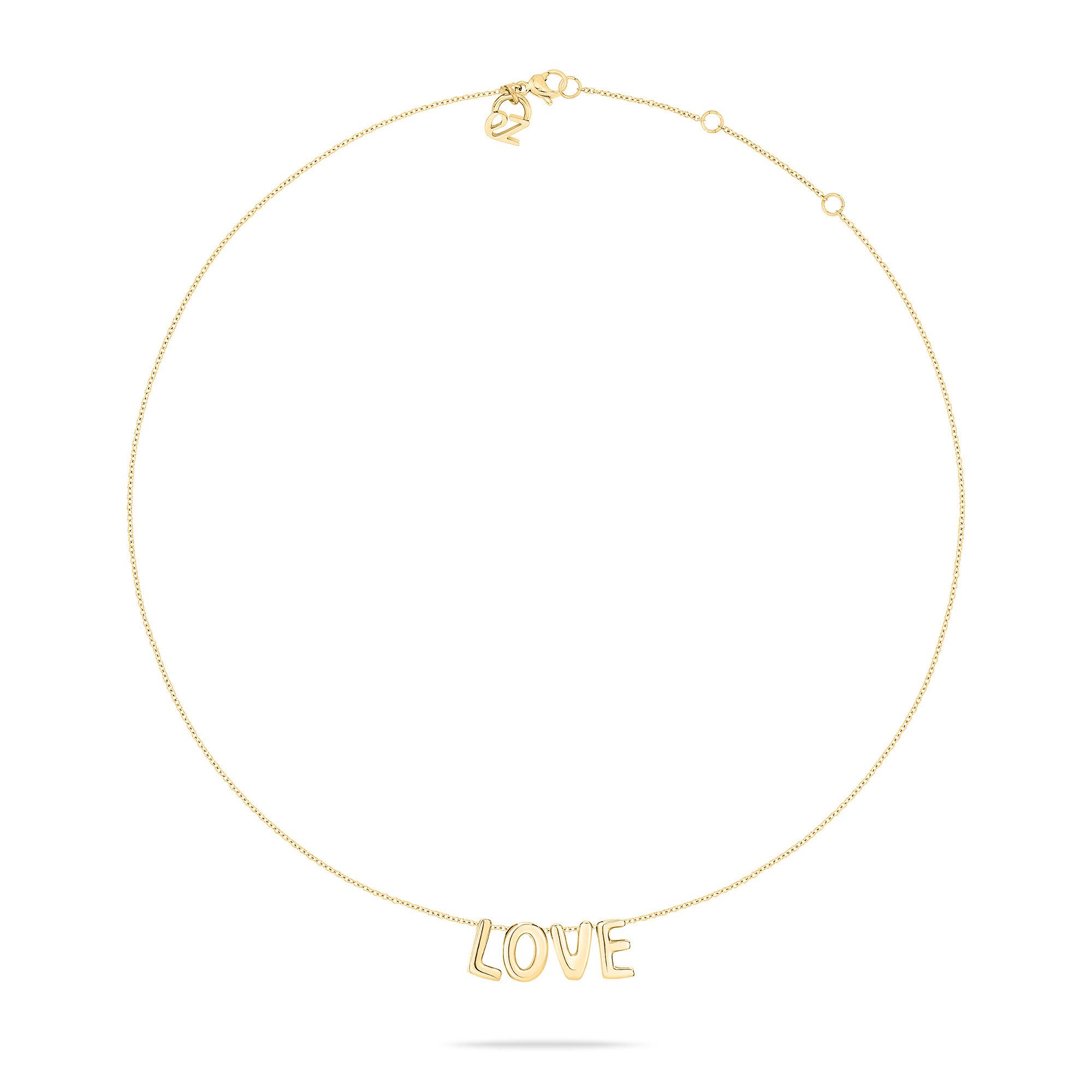 Echtzeit Kette mit Anhänger Schmuck Geschenk Edelstahl Halskette Love Lette günstig online kaufen