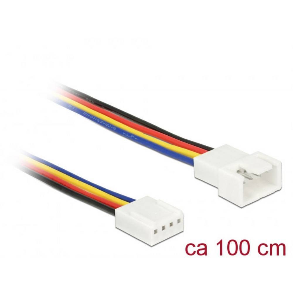 Delock Verlängerungskabel PWM Lüfteranschluss 4 Pin 100 cm 85364 Computer-Kabel, (1.00 cm)