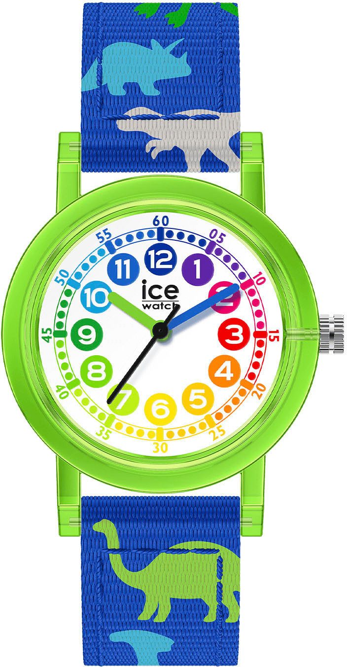 ice-watch Quarzuhr ICE learning - Boy - Extra Small - 3H 024501, Armbanduhr,Kinder,Lernuhr,Jungen,Schulanfang,Geschenkidee,Dinosaurier