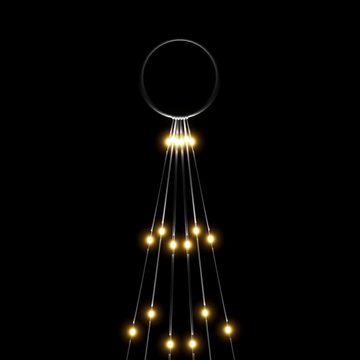 vidaXL Christbaumschmuck LED-Weihnachtsbaum für Fahnenmast Warmweiß 108 LEDs 180 cm (1-tlg)