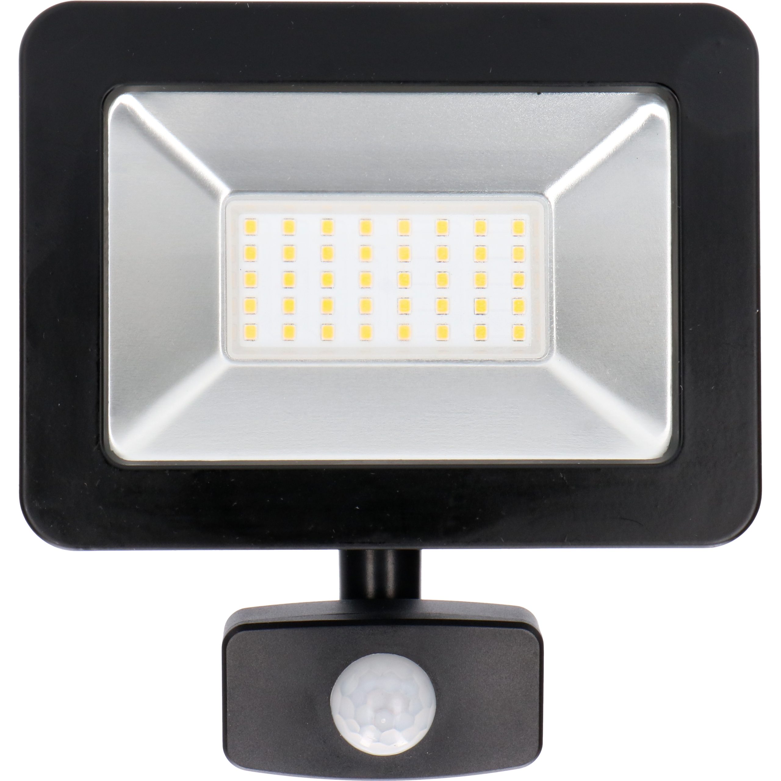 IP44 Watt LED neutralweiß Flutlichtstrahler LED-Außenstrahler, LED, light Bewegungsmelder LED's schwarz 0310714 mit 30