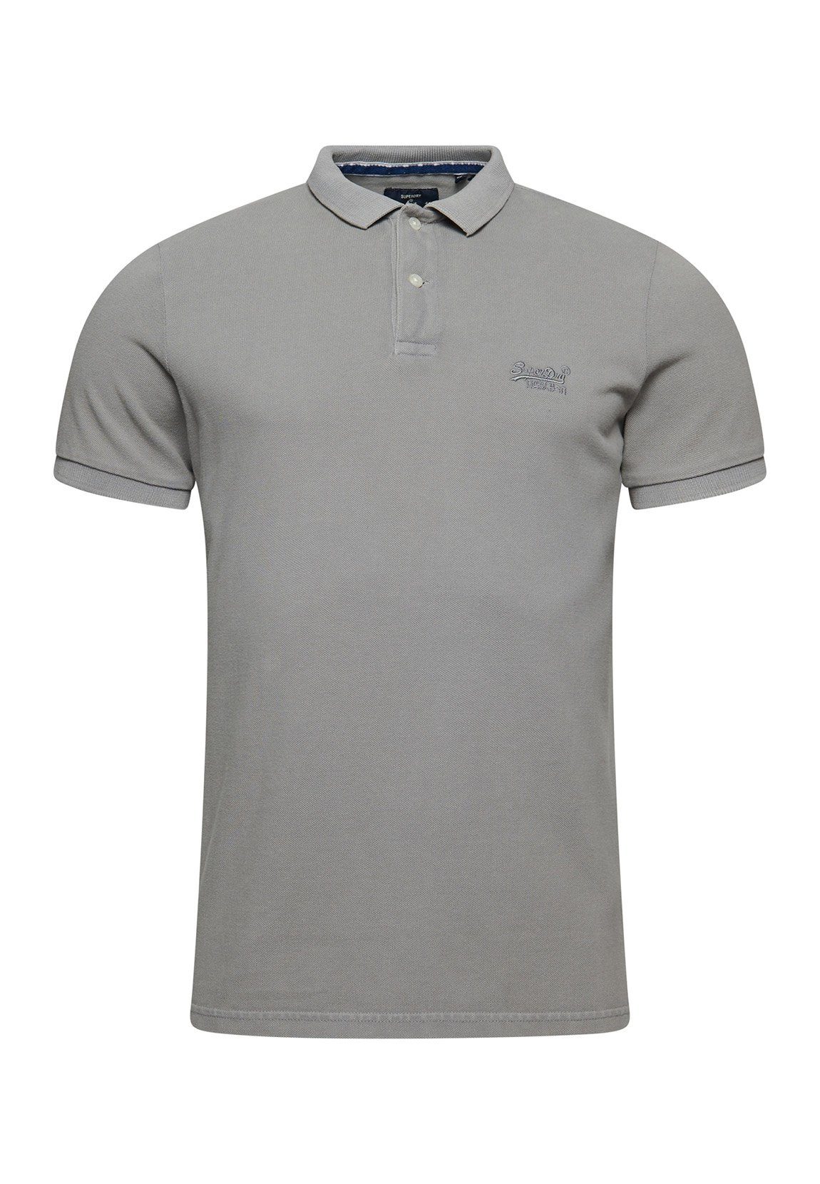 Superdry Poloshirt Superdry Herren Polo VINT DESTROY POLO Dove Grey Hellgra günstig online kaufen