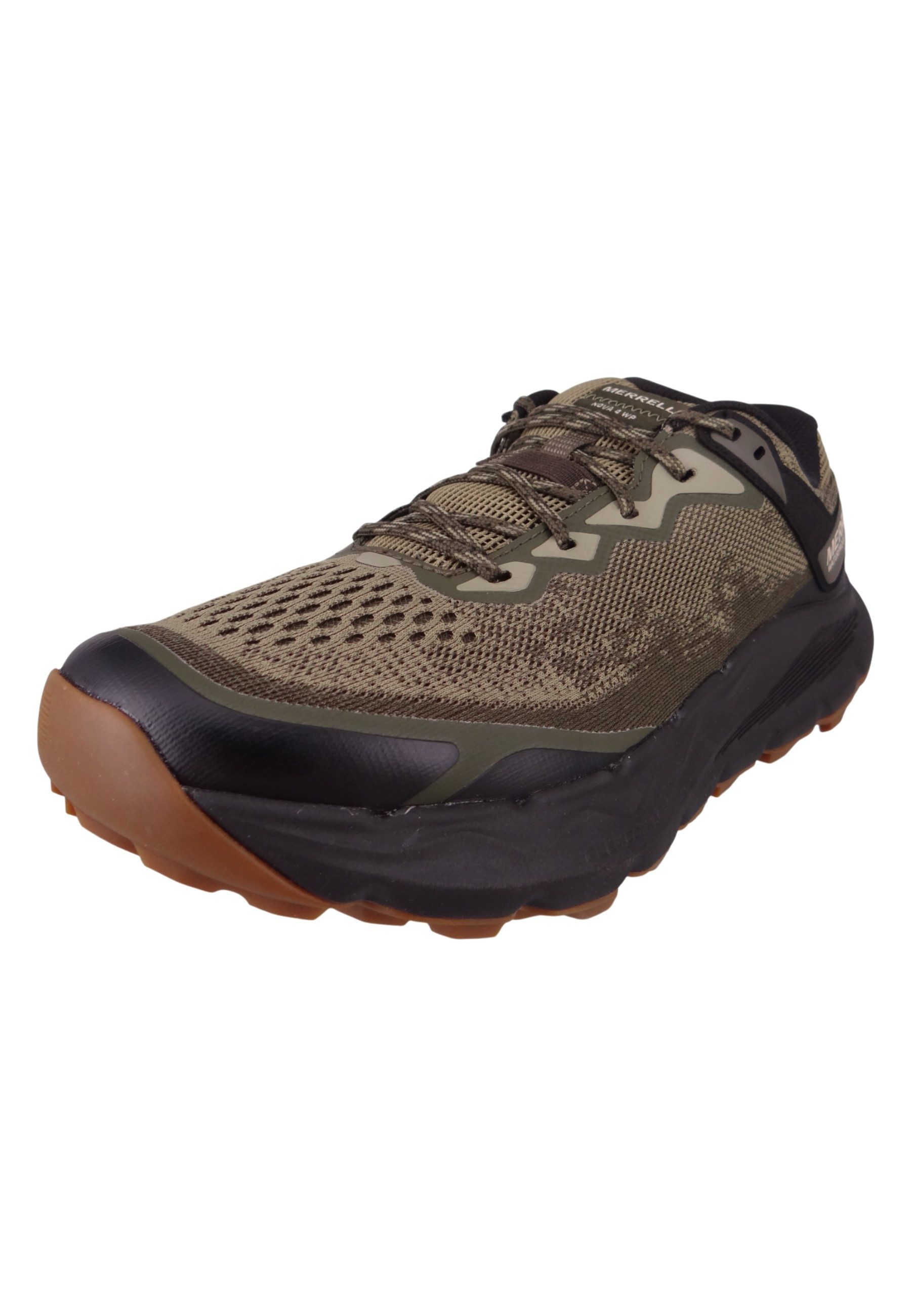 Merrell J068397 Nova 4 WP Trailrunning Drab Schnürschuh