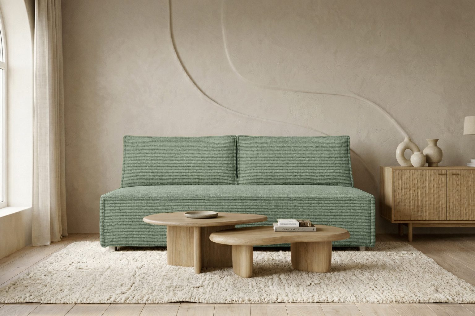 Kaiser Möbel Sofa mit schlaffunktion und bettkasten DUO Poso und Verita