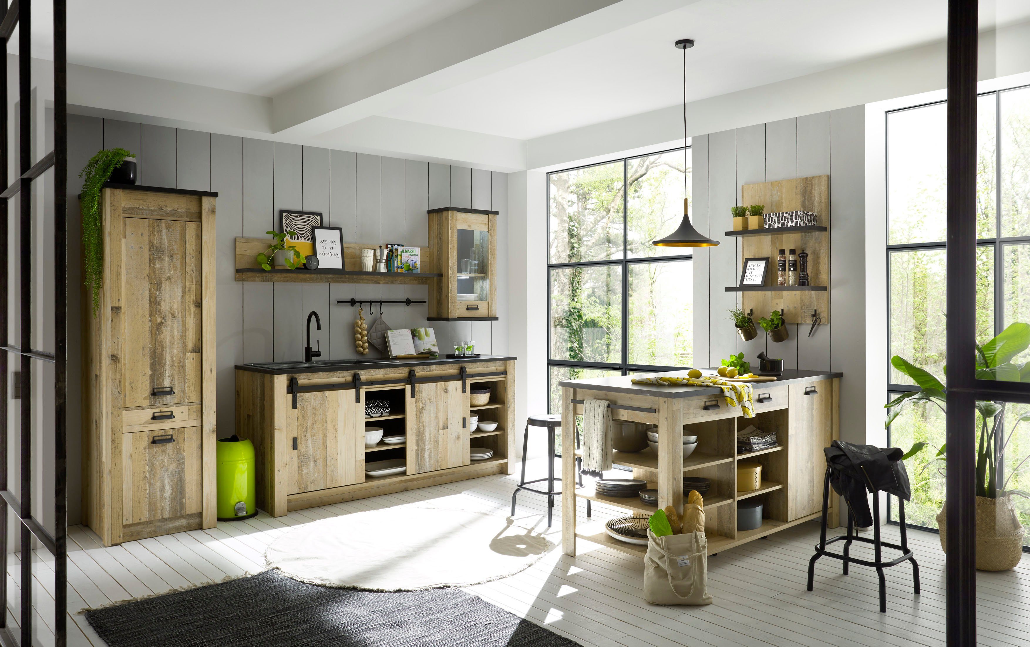 Home affaire Küche Sherwood, Breite 280 cm, ohne E-Geräte