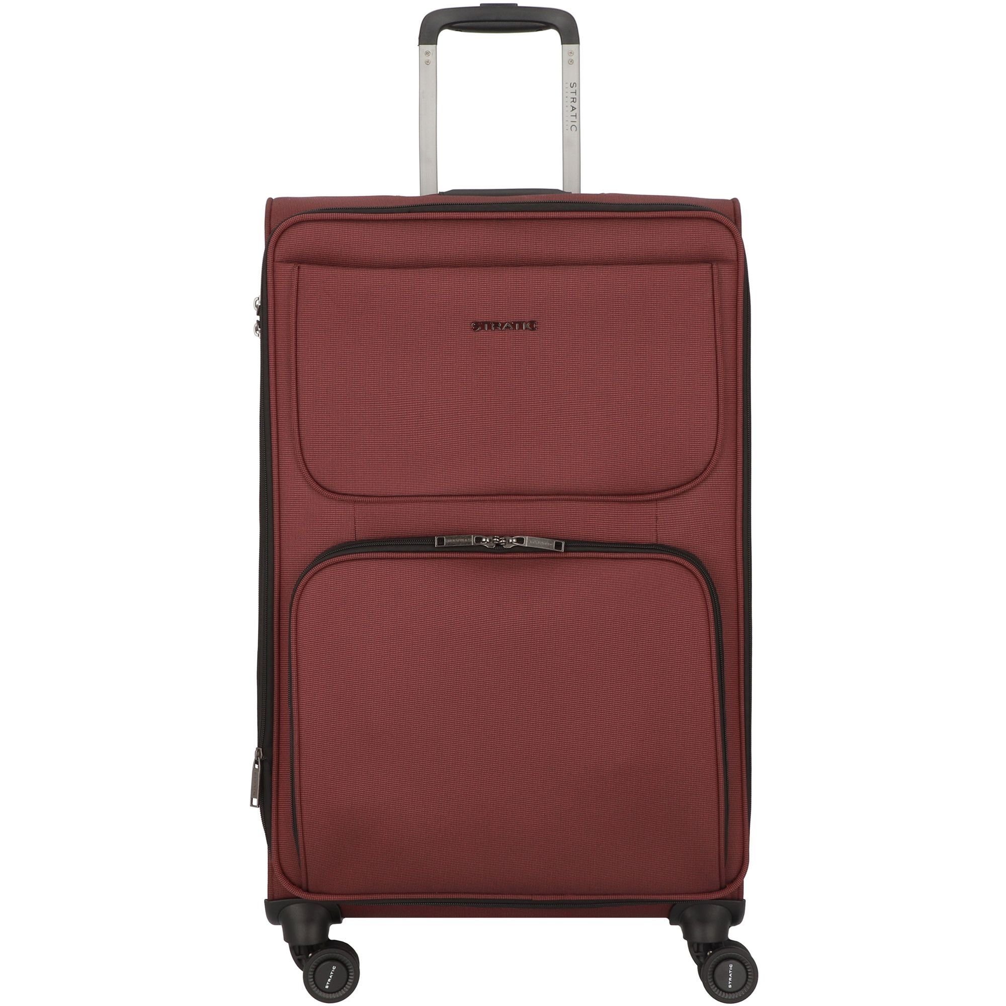 Plus, Rollen, Light redwine Weichgepäck-Trolley Polyester Bendigo Stratic 4