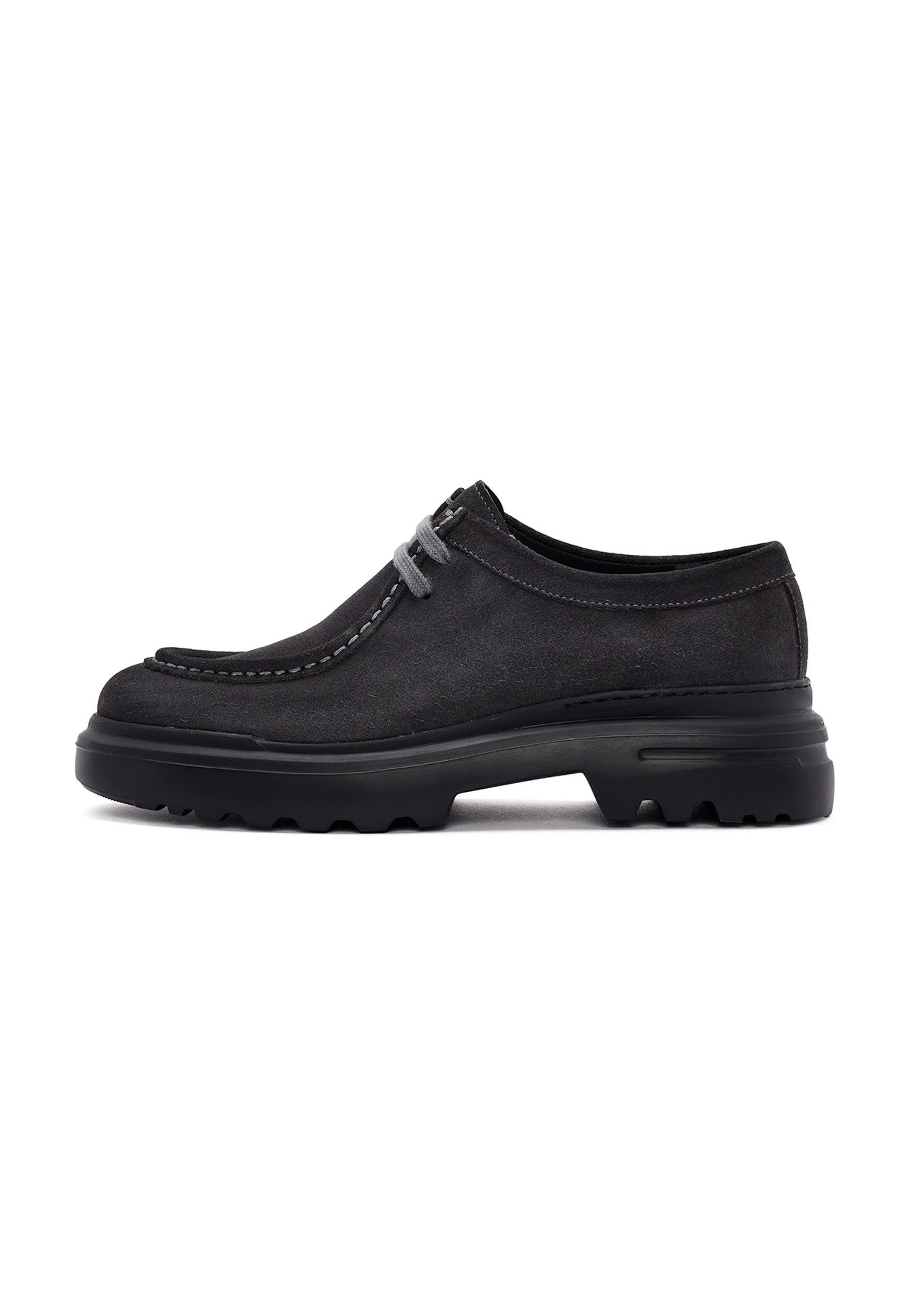 Derimod Veloursleder Derby Schuhe Schnürschuh