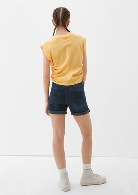 QS Jeansshorts Jeans-Shorts Abby / Slim Fit / Mid Rise / Slim Leg Waschung