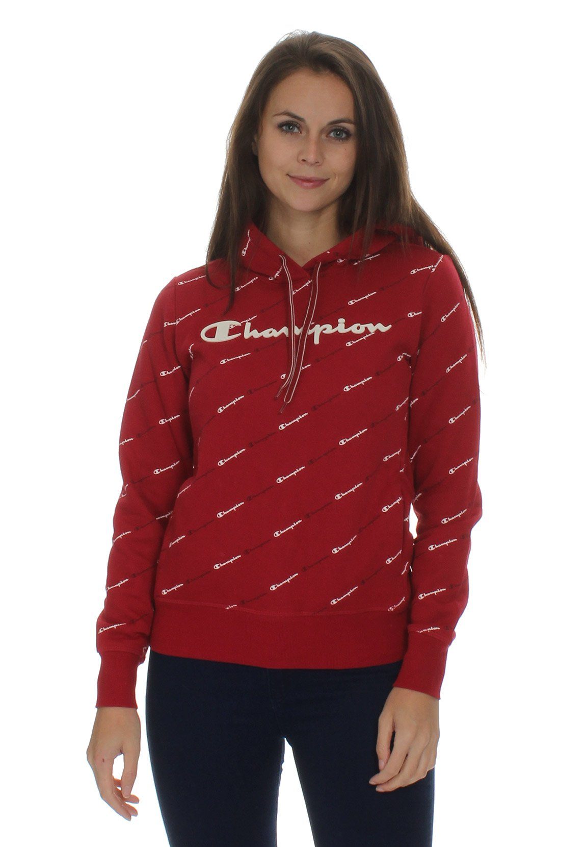 Champion Kapuzensweatshirt Champion Kapuzenpullover Damen 113208 F20 RL508 CMR/ALLOVER Rot RL508 CMR/ALLOVER CHP8130