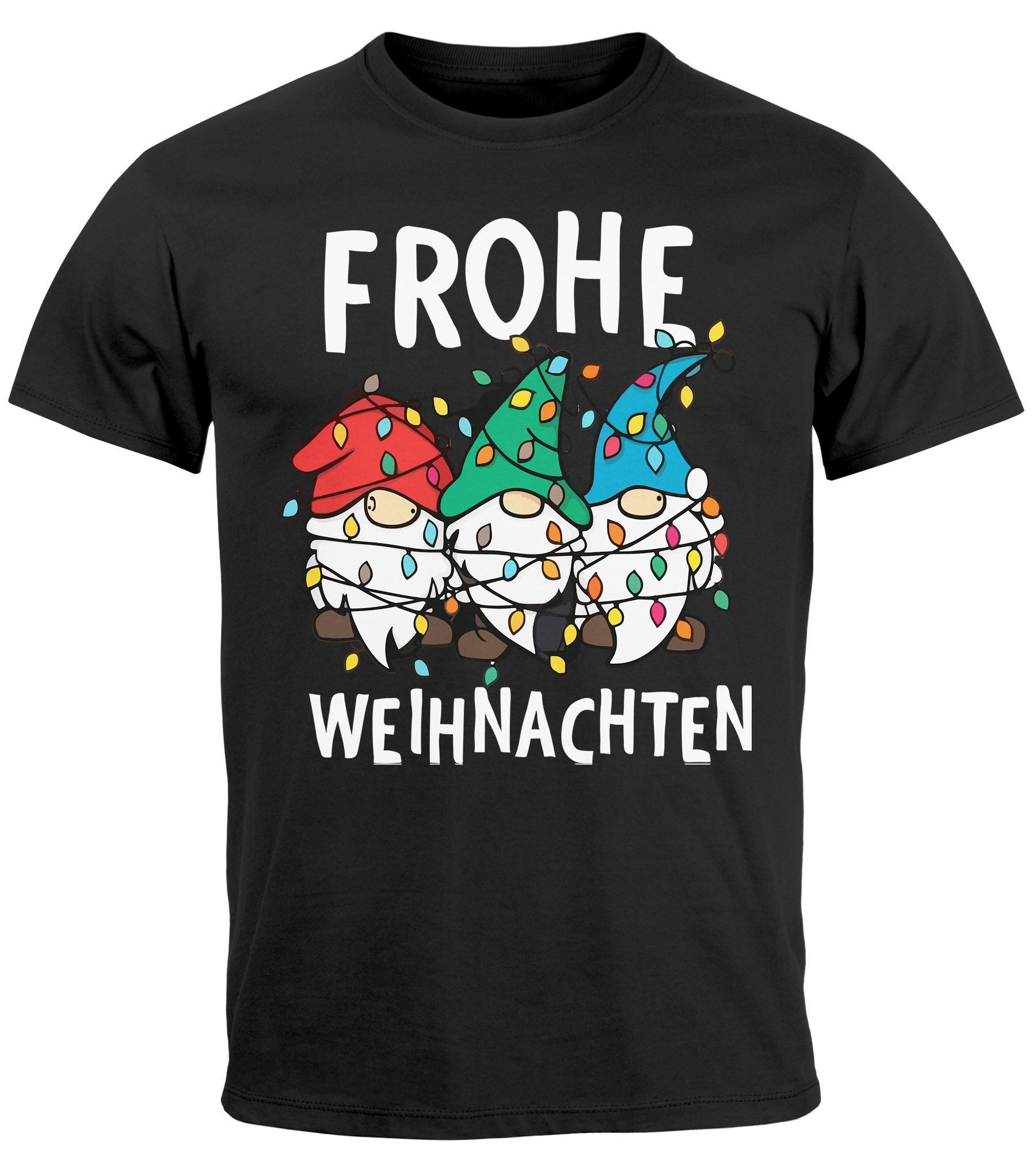 MoonWorks Print-Shirt Herren T-Shirt Frohe Weihnachten günstig online kaufen