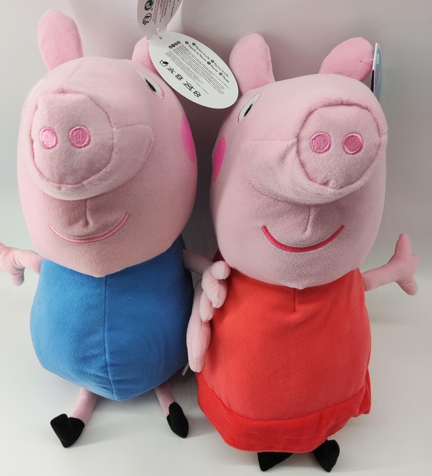 soma Kuscheltier Peppa Wutz Schorsch Pig blau XXL 30 cm Stofftie Kuscheltier (1-St), Super weicher Plüsch Stofftier Kuscheltier für Kinder zum spielen
