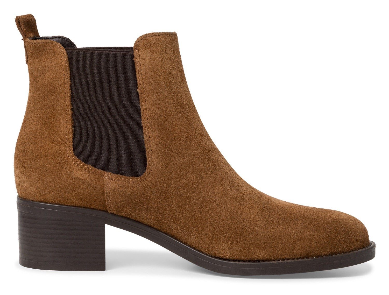 Tamaris Chelseaboots Blockabsatz, Stiefelette, Businessschuh in schmaler Form