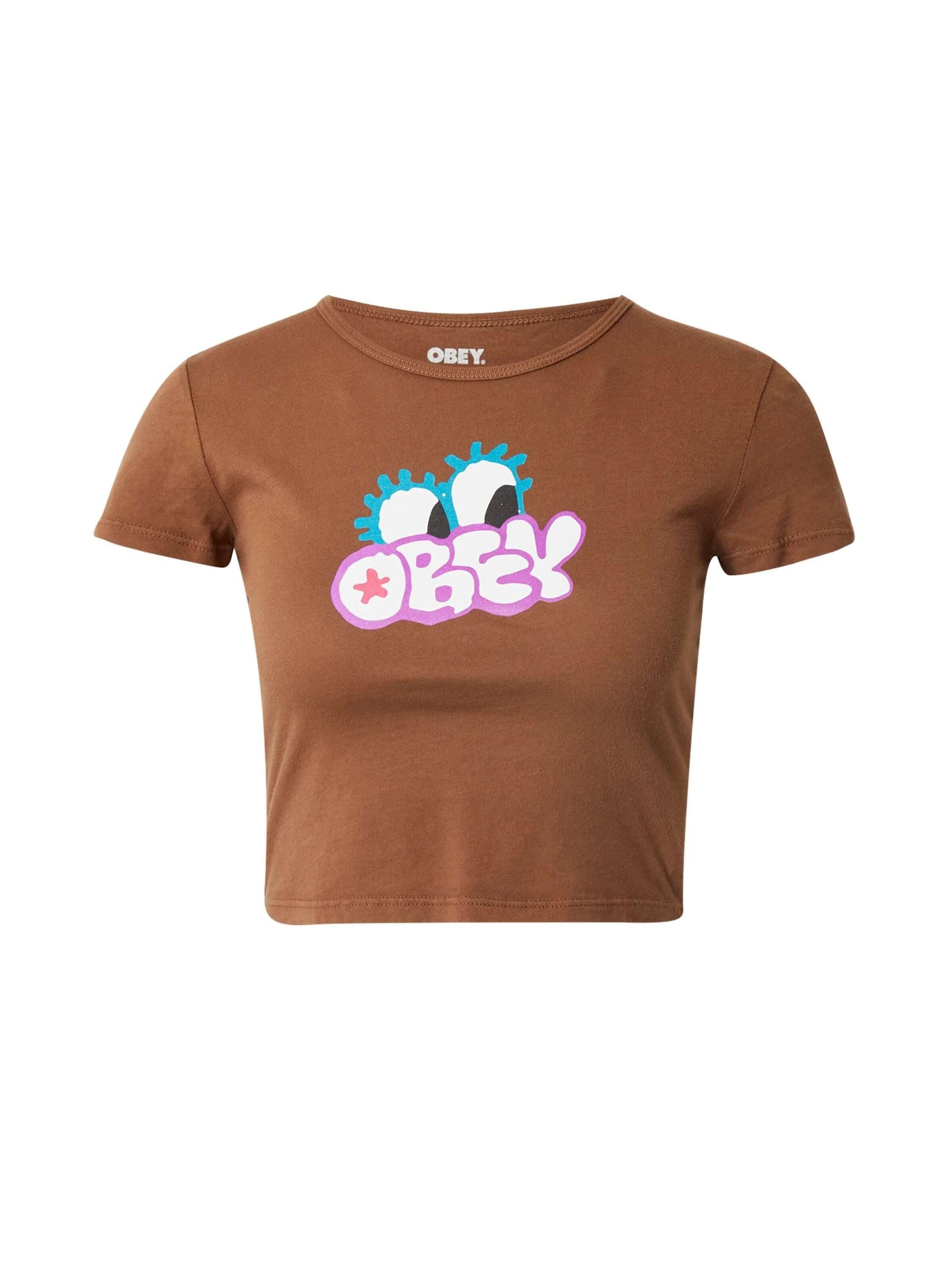 OBEY T-Shirt (1-tlg) Plain/ohne Details