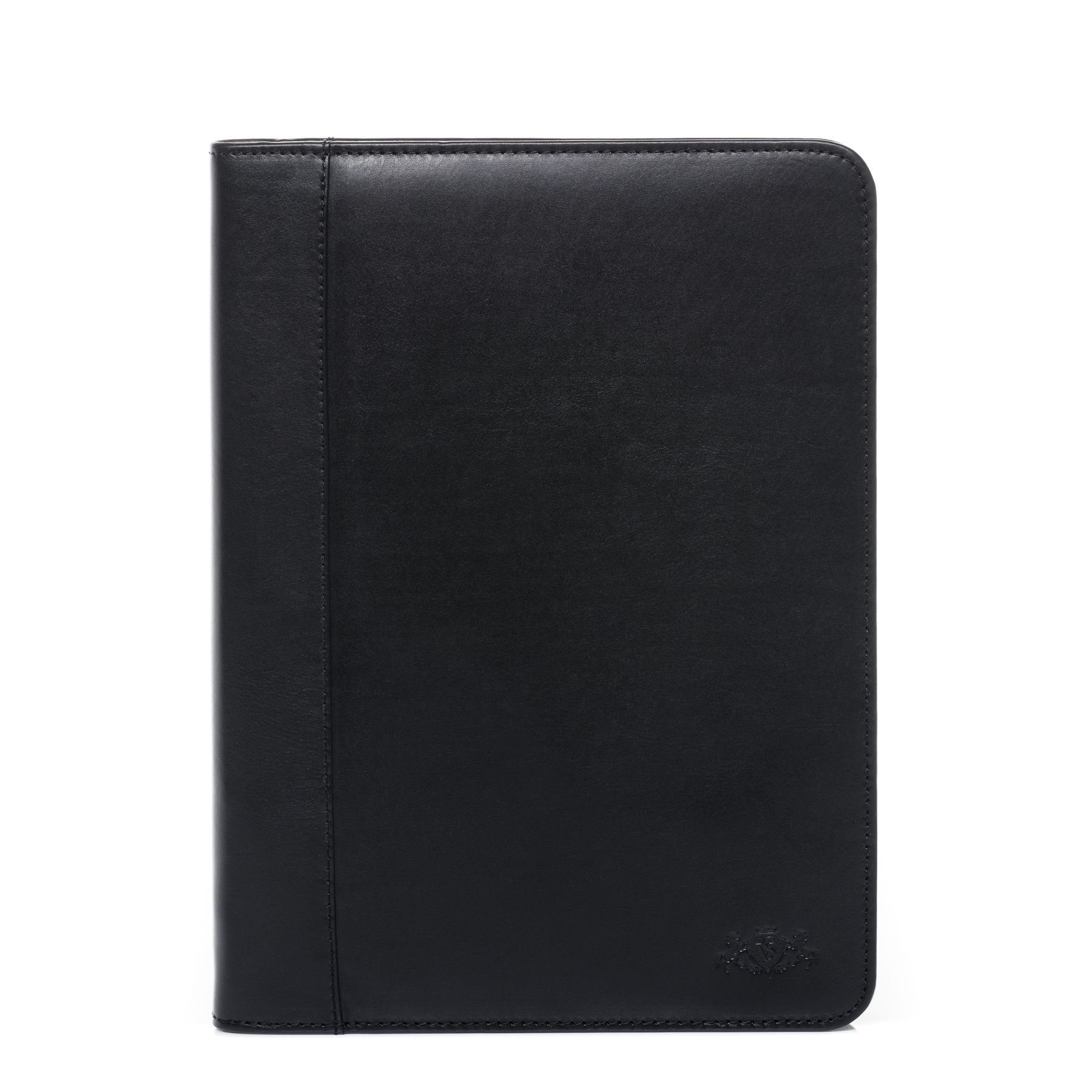 SID & VAIN Umhängetasche echt Leder Organizer groß Ledertasche schwarz MOMO, Schreibmappe Echtleder für Damen & Herren, Kofferorganizer schwarz