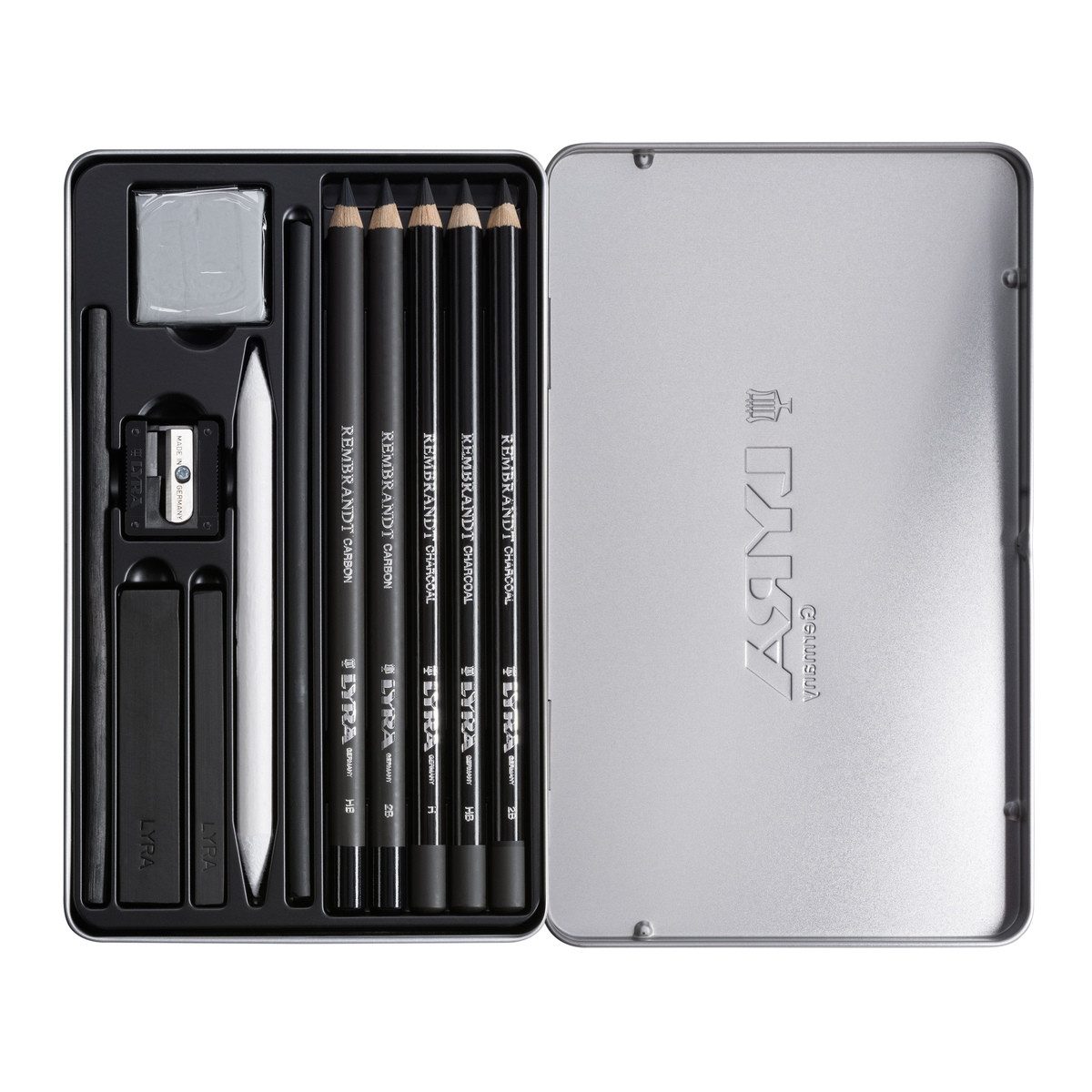 LYRA Kohlestift LYRA Charcoal Set Rembrandt Metalletui