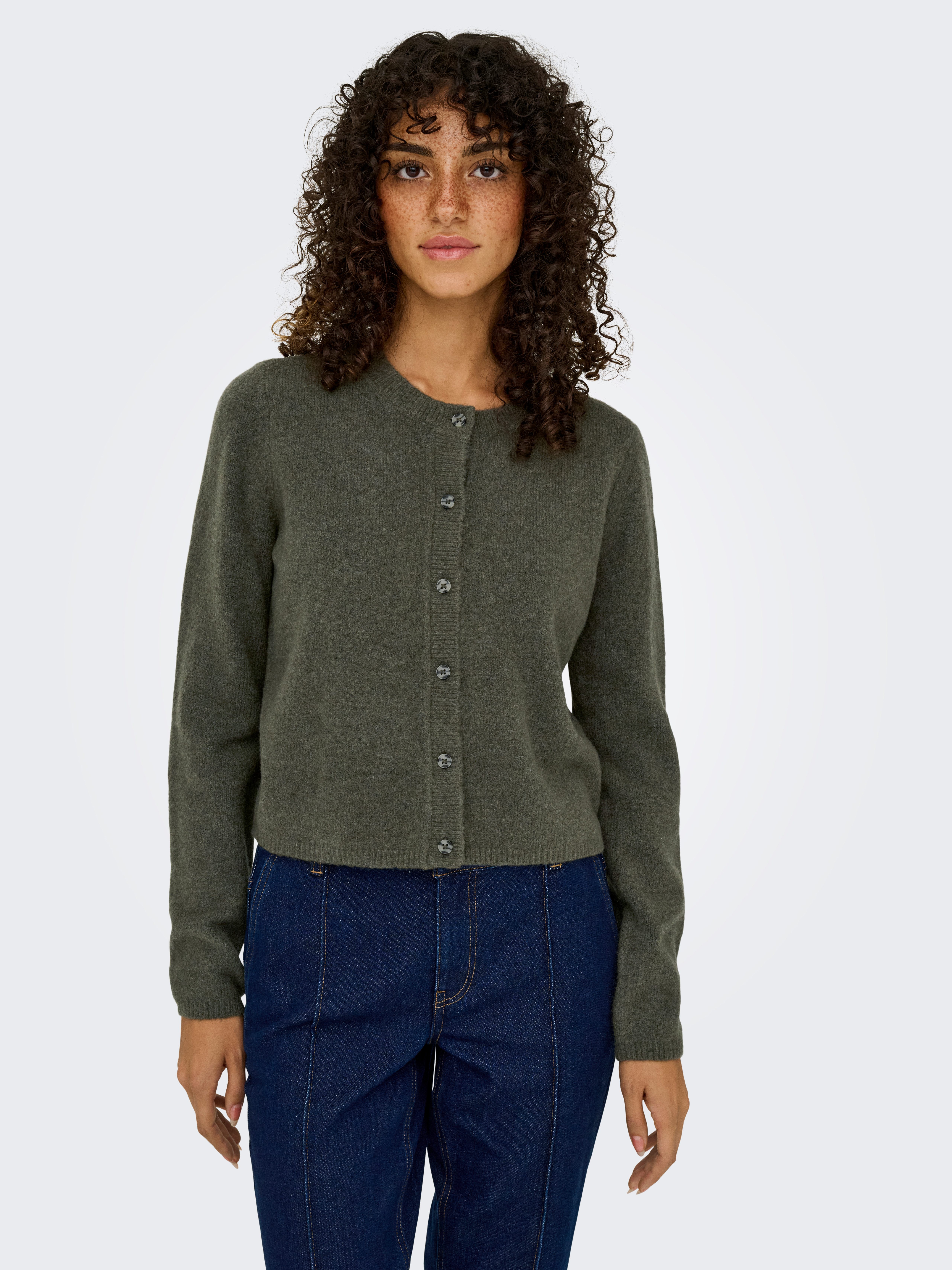 JDY Strickjacke JDYCHLOE LIFE L/S CARDIGAN KNT NOOS Materialmix