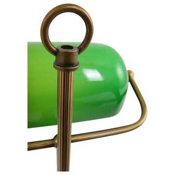 click-licht Tischleuchte Tischleuchte Ancilla in Bronze und Grün E27, keine Angabe, Leuchtmittel enthalten: Nein, warmweiss, Tischleuchte, Nachttischlampe, Tischlampe