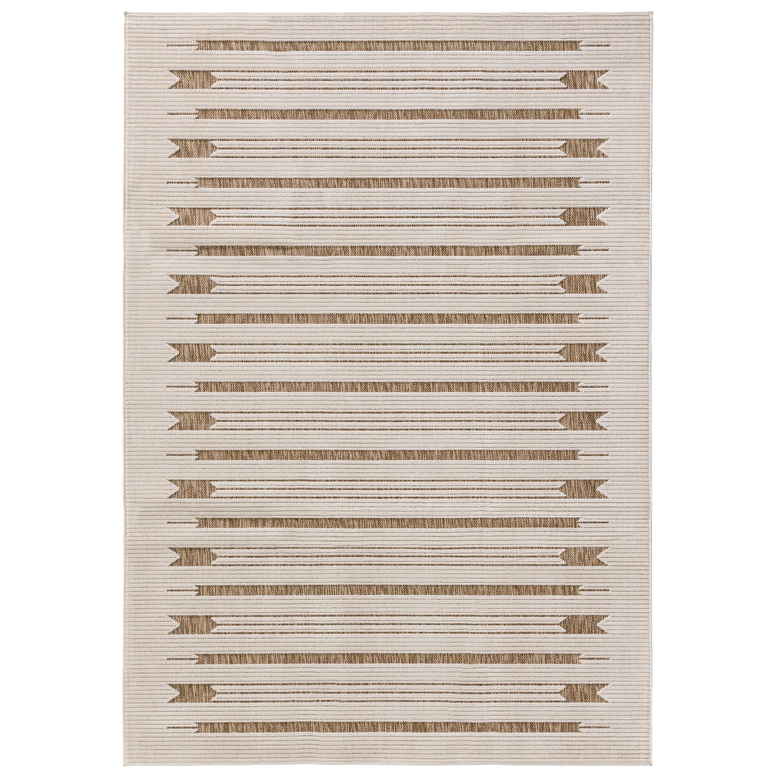 Interiyou Outdoorteppich Kano, Rechteckig, Höhe: 5 mm, Teppich für draußen, Garten, Terrasse, Küchenteppich, Wetterfest