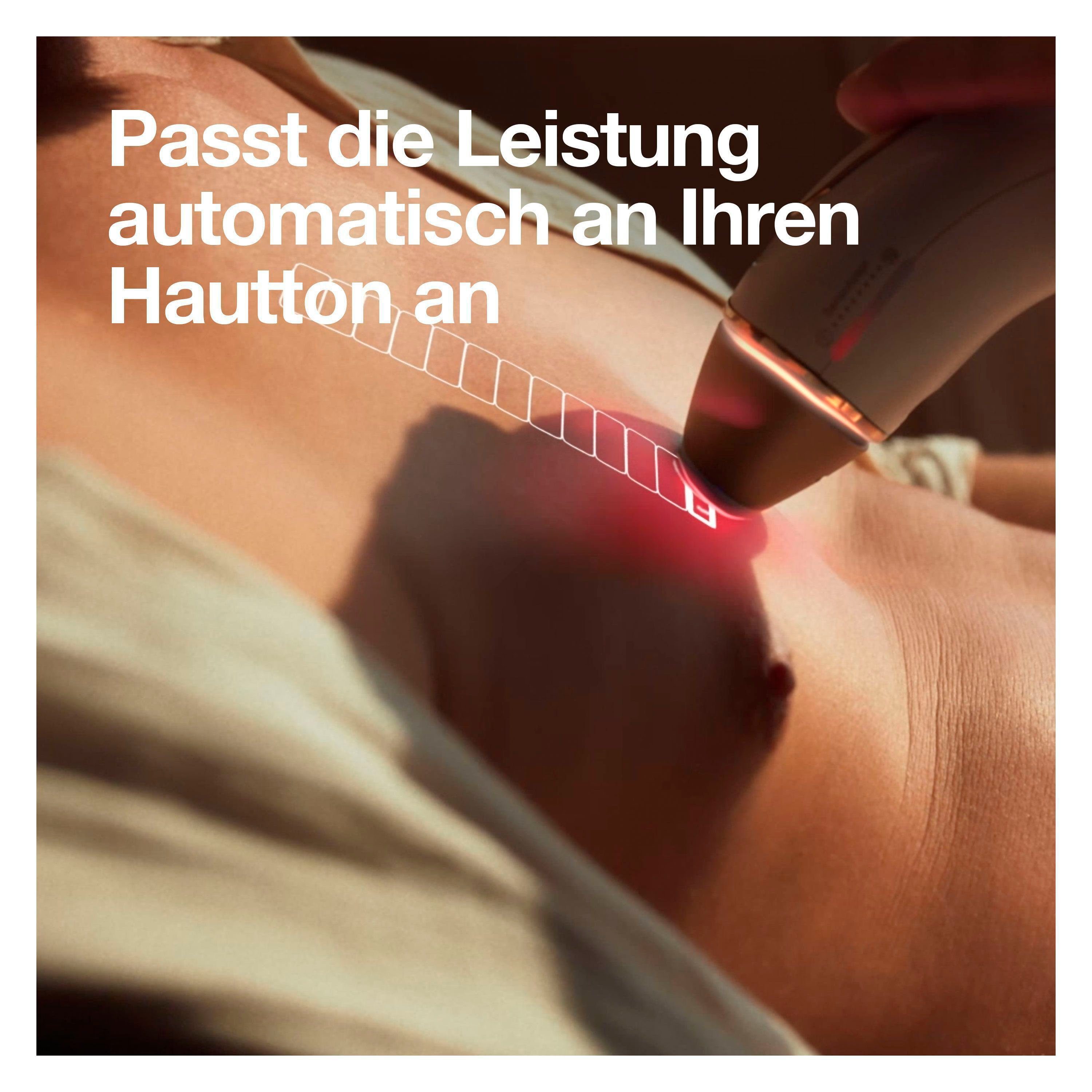 Braun IPL-Haarentferner Silk·expert Pro 5 PL5145, pro Minute bis zu 125 Lichtimpulse, für Männer, 2 Aufsätze & 1 Gillette Rasierer, Aufbewahrungstasche
