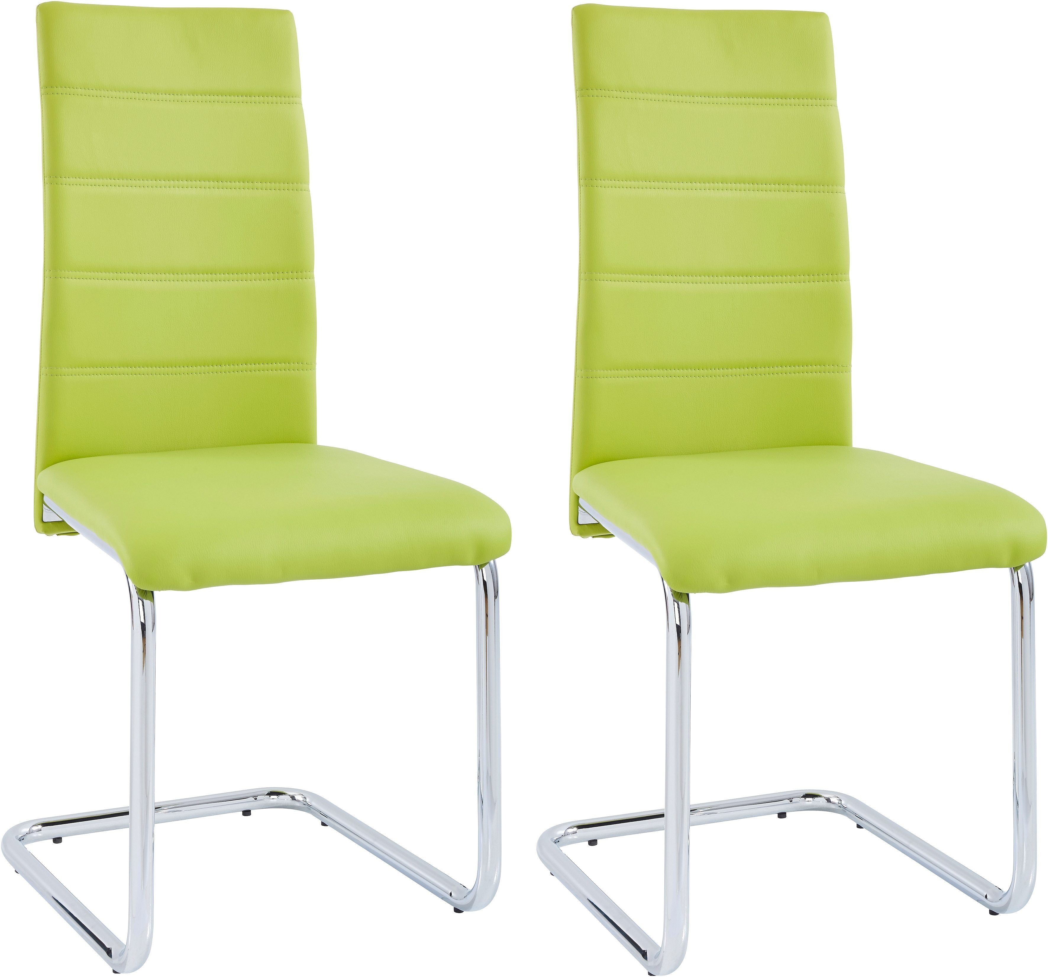 OTTO home Freischwinger Adora (Set, 4 St), (2 oder 4 Stück) Bezug in Kunstl günstig online kaufen