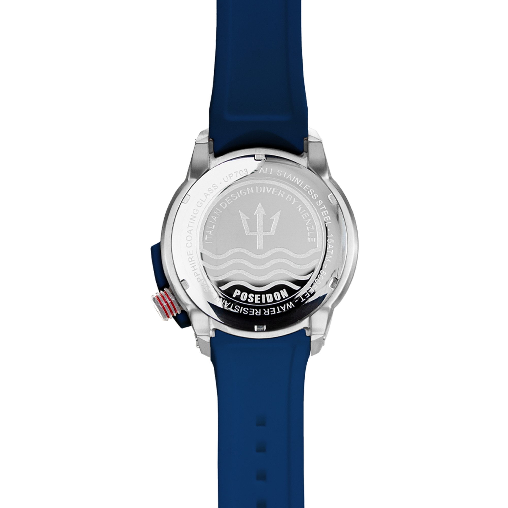 Kienzle Quarzuhr POSEIDON24 Quarz Armbanduhr Edelstahl schwarz-blau