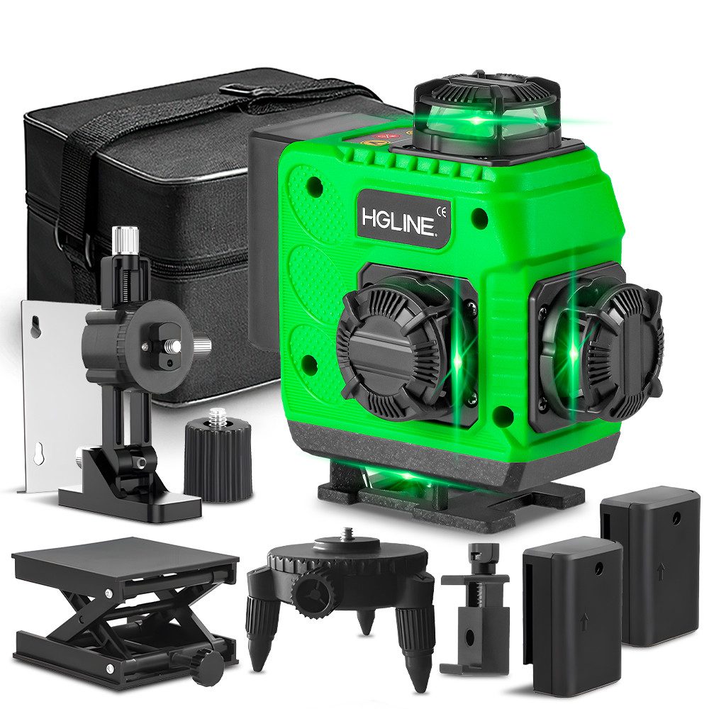 ONEVAN Laserwasserwaage 4x360° Linienlaser Selbstnivellierend 4D günstig online kaufen