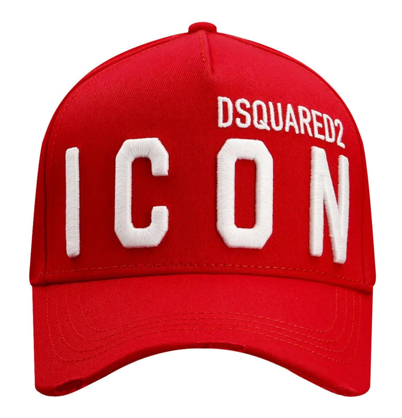 Cap Dsquared2 Baseball DS-192-Rot-Weiss