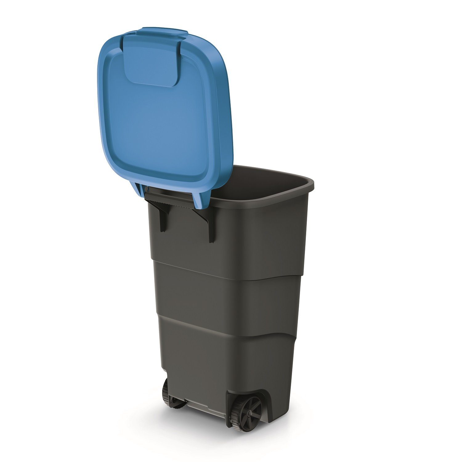 Wheeler, L mit Mülleimer Blau 110 Rädern Müllbehälter Prosperplast