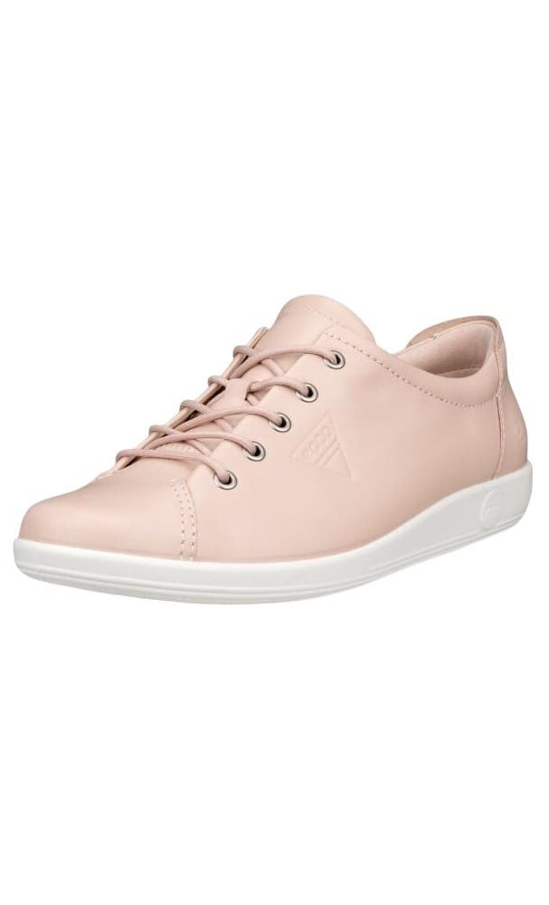 Ecco Soft 2.0 Tie (leichte und flexible Sohle) hellrosa Damen Sneaker