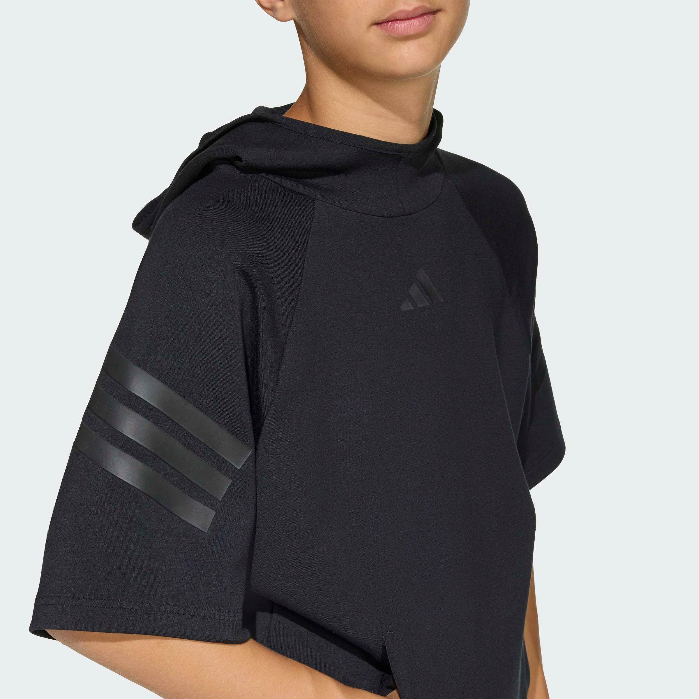 adidas Sportswear Kapuzensweatshirt FUTURE ICONS 3-STREIFEN KURZARM-HOODIE